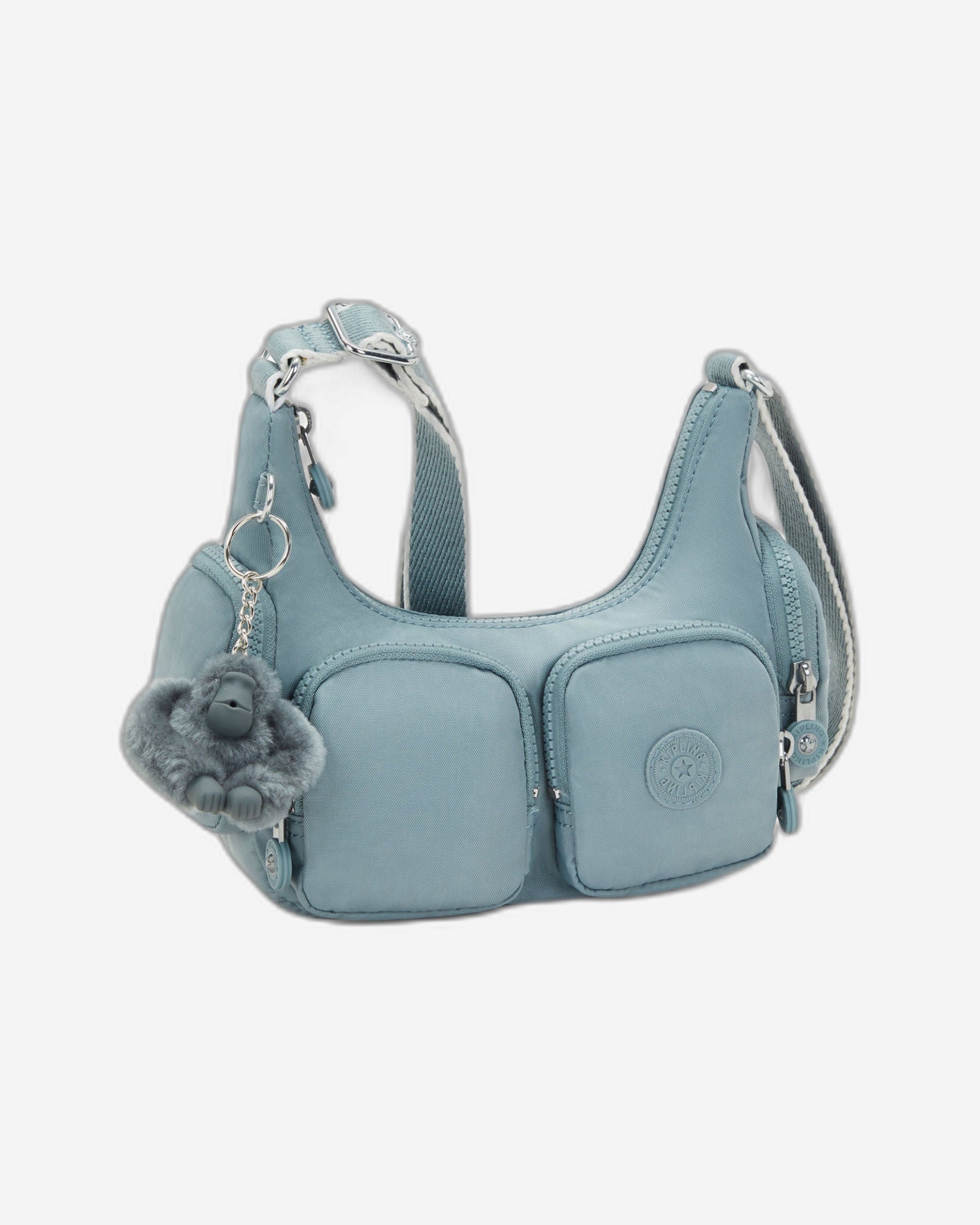 حقيبة كيبلينج ريكا صغيرة مريحة باللون الرمادي I5926-3NL