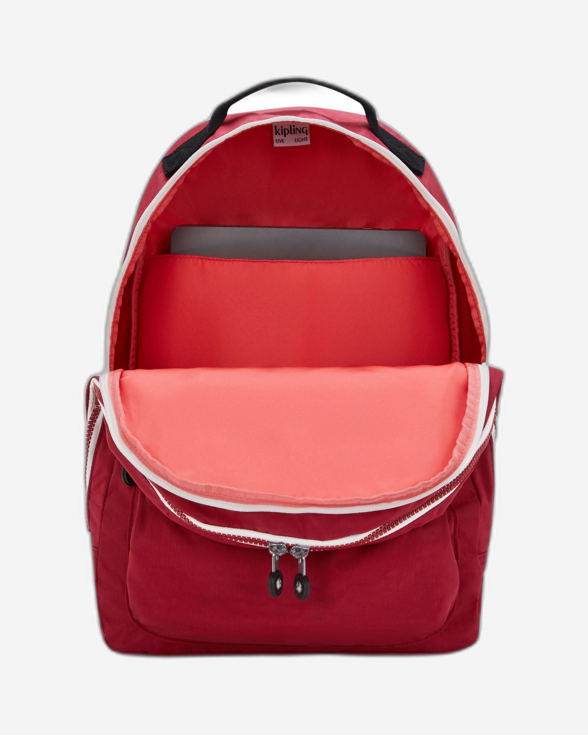 حقيبة ظهر كيبلينج كورتيس كبيرة الحجم باللون الأحمر العصري I5950-5MC
