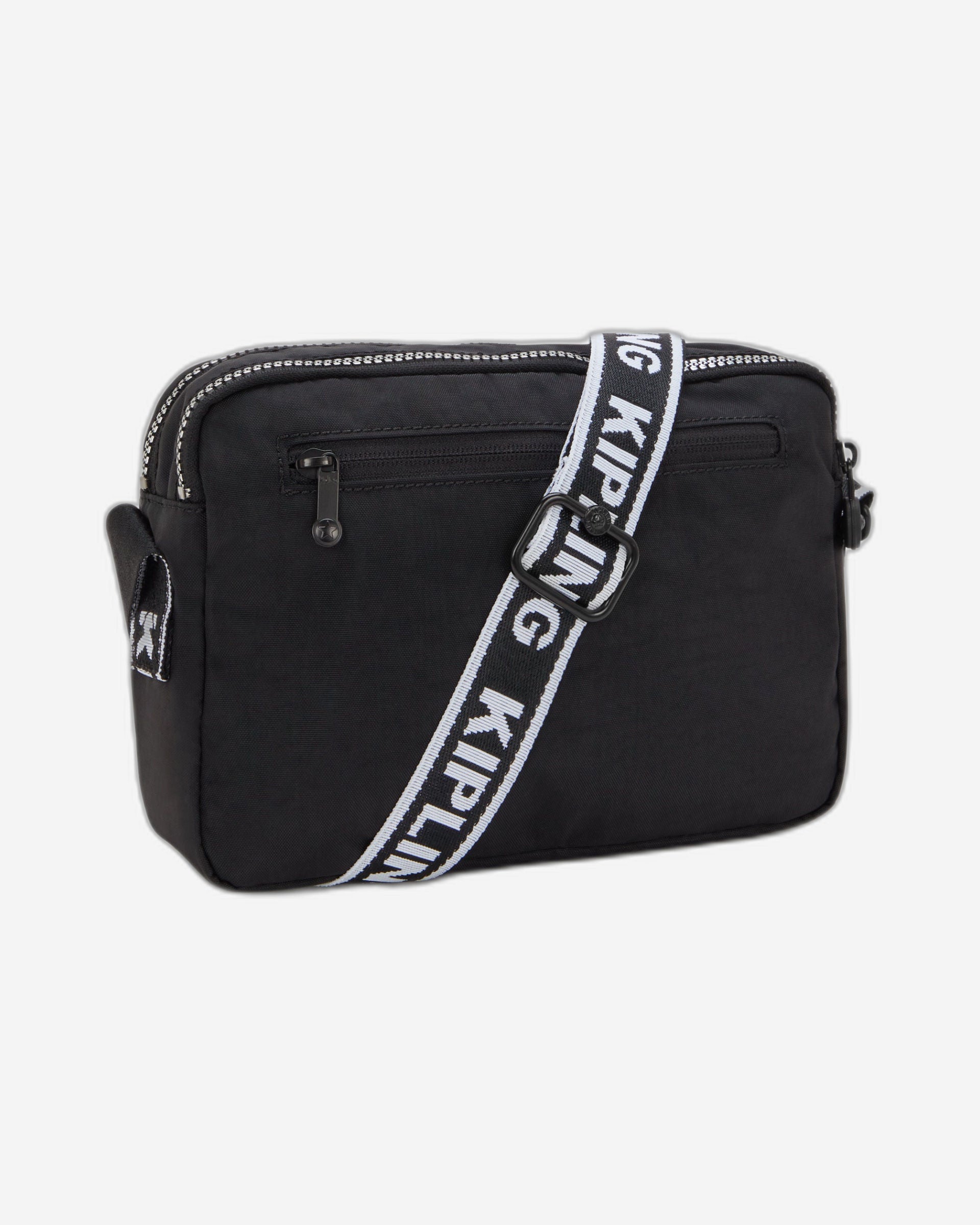 حقيبة كتف متوسطة الحجم فضية اللون من كيبلينج أبانو بسحاب I5986-9SB