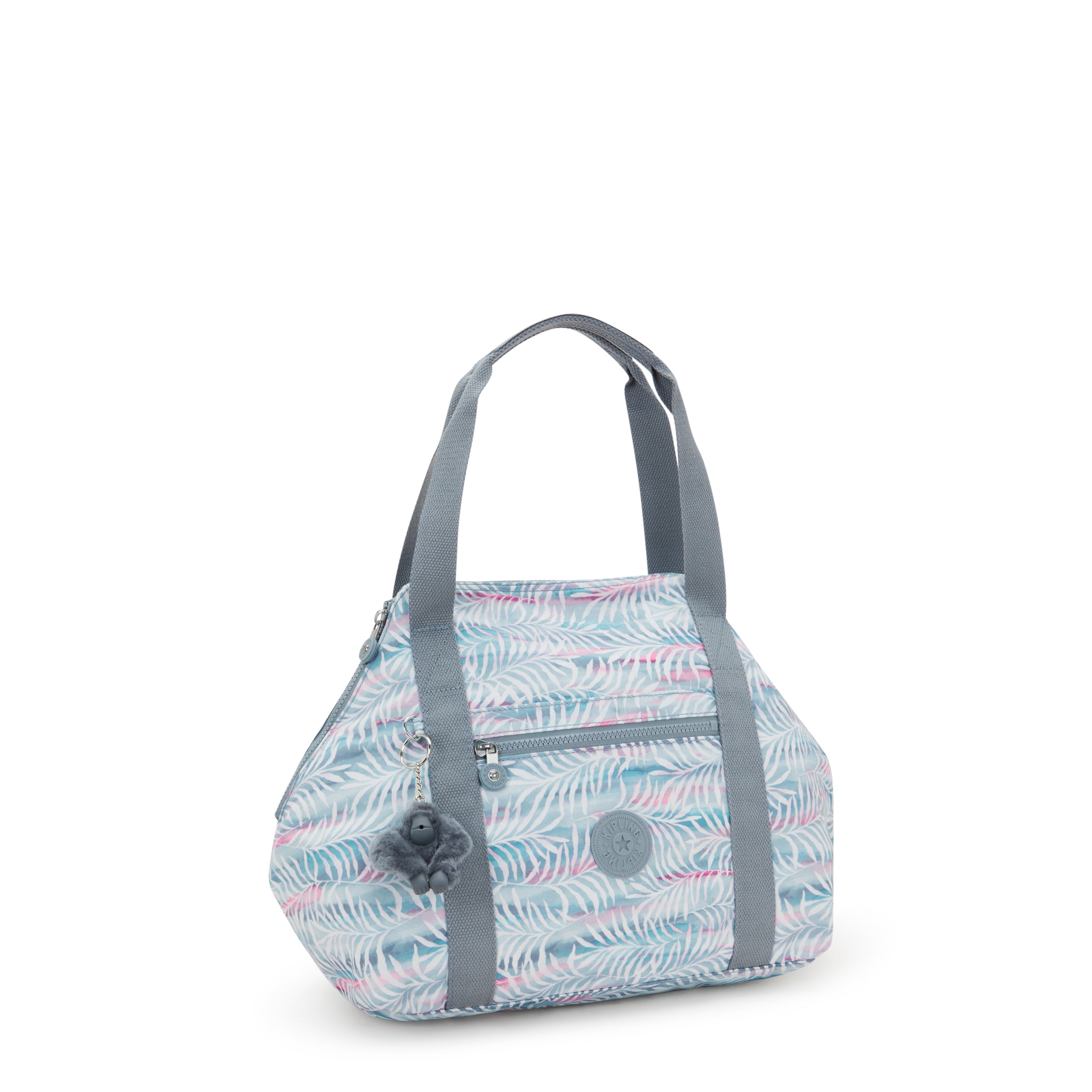 حقيبة كيبلينج آرت متوسطة الحجم بتصميم أوراق النخيل I5991-3QN