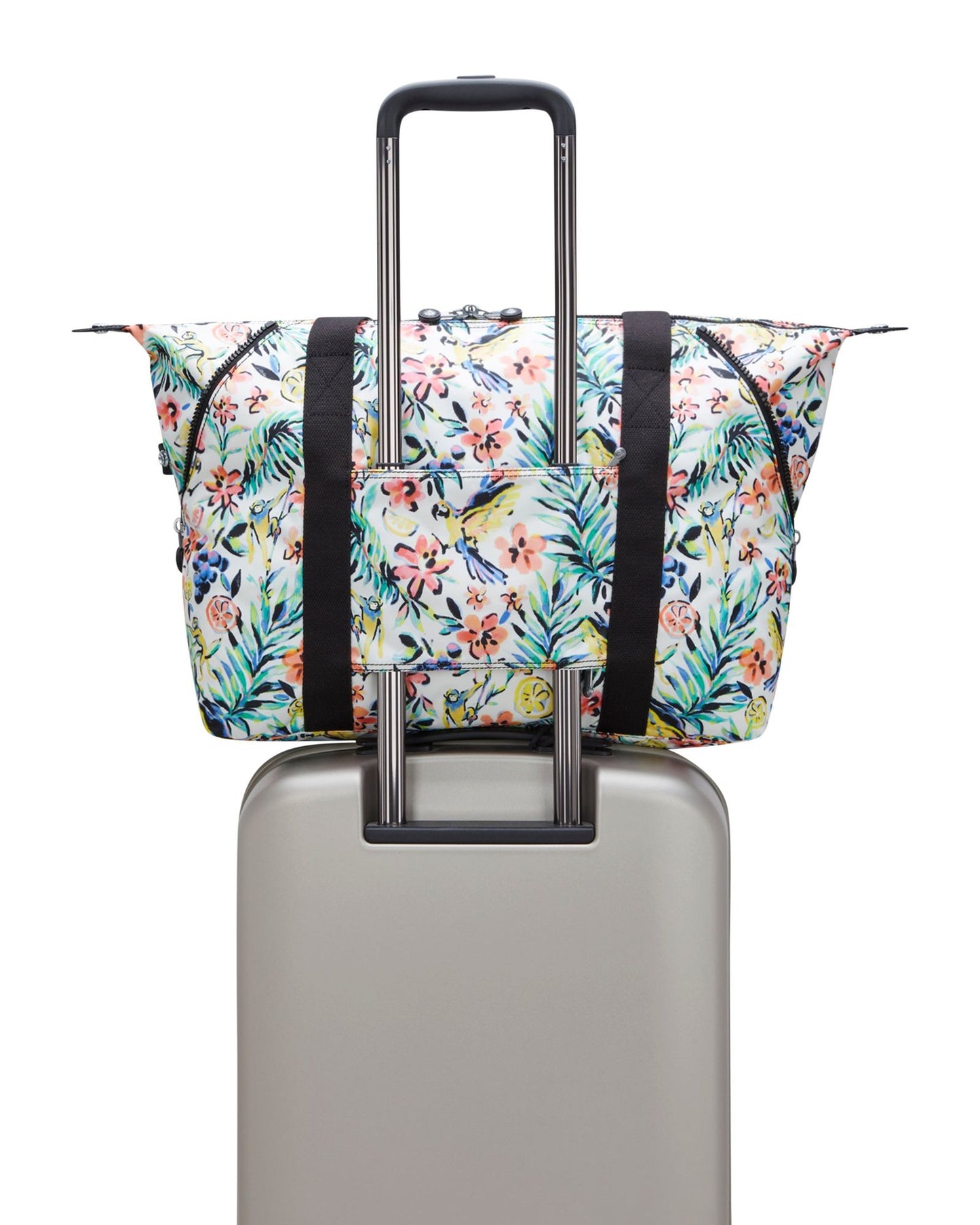 حقيبة تسوق كيبلينج آرت إم بتصميم زهور كوكتيل I6004-5DZ