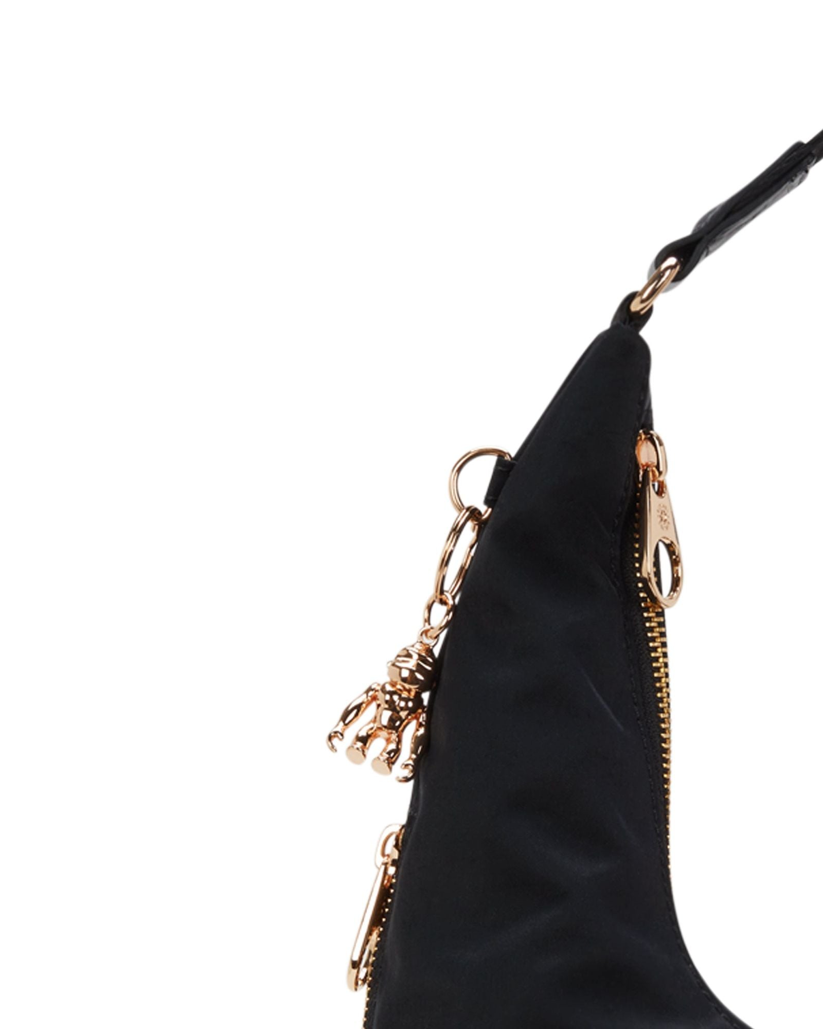 حقيبة كتف كيبلينج إيانا زيب متوسطة الحجم باللون الأسود والوردي والتوابل I6031-62Q