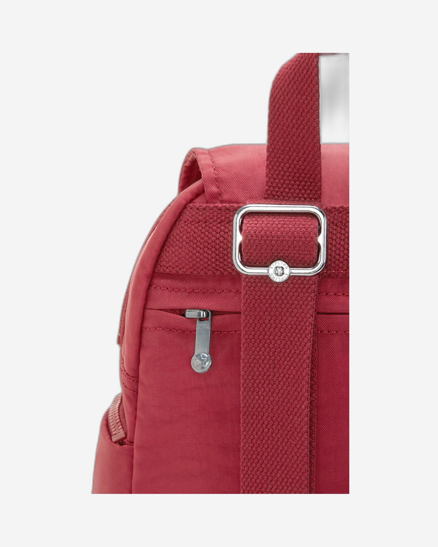 حقيبة ظهر Kipling City Zip Mini Funky Red صغيرة الحجم I6046-4SS