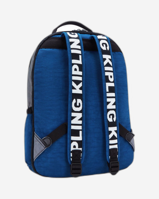 حقيبة ظهر Kipling Seoul Lap Scuba Blue Bl كبيرة مع حجرة للكمبيوتر المحمول I6180-9EK