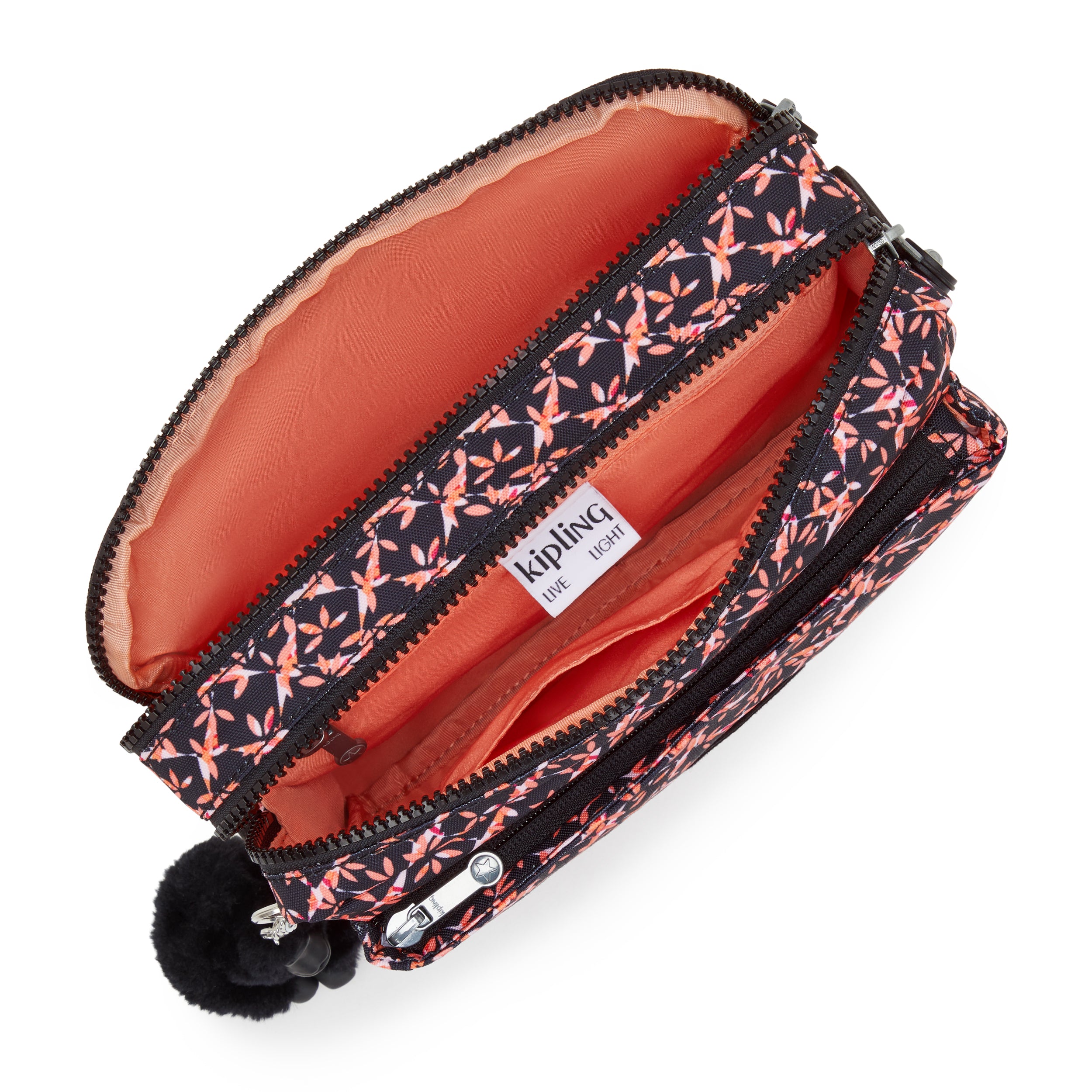 حقيبة كتف متوسطة الحجم من Kipling Abanu M Dancing Bouquet I6237-46X