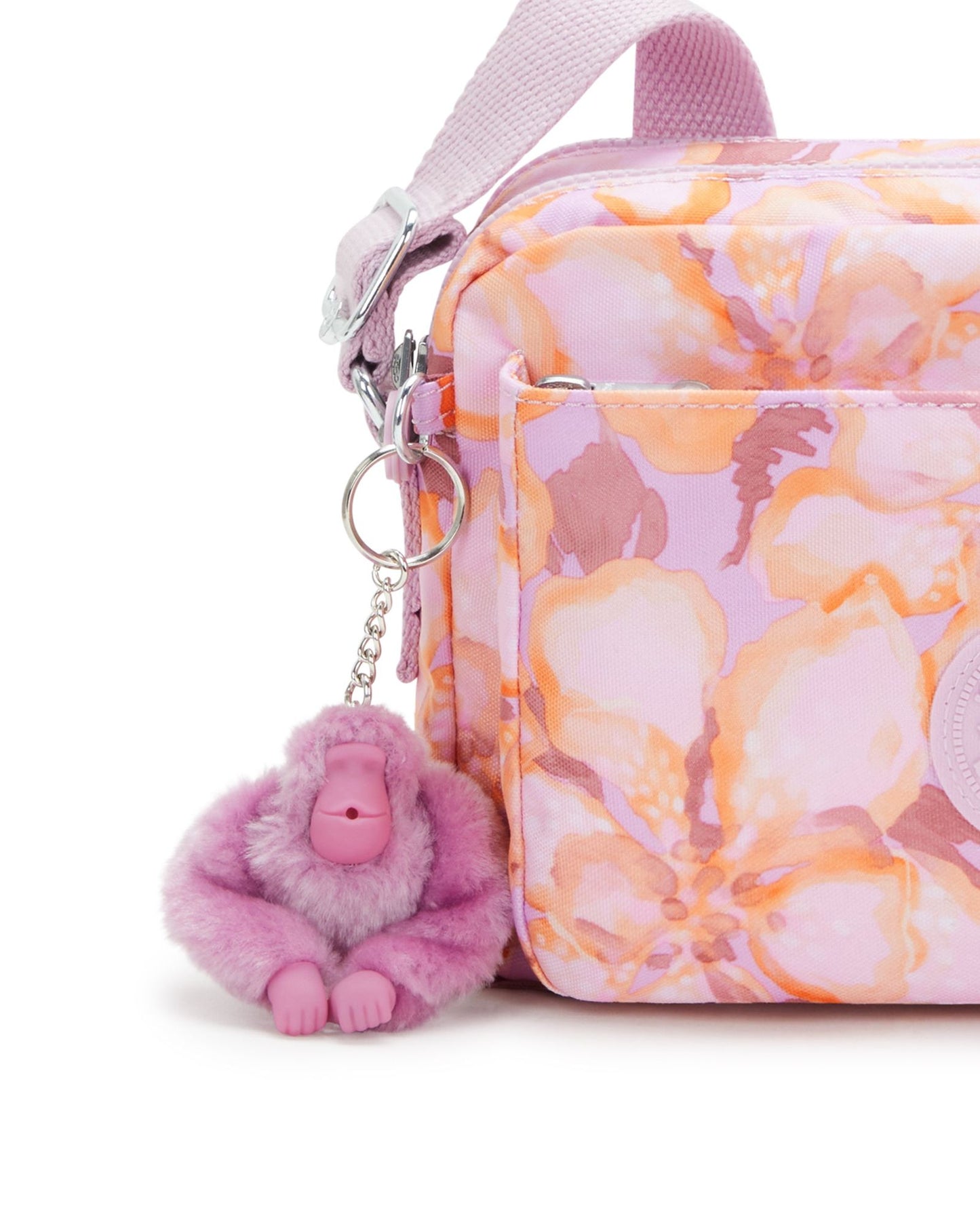 حقيبة كتف متوسطة الحجم من كيبلينج أبانو إم بلون زهري فاتح C2I6237-ES4