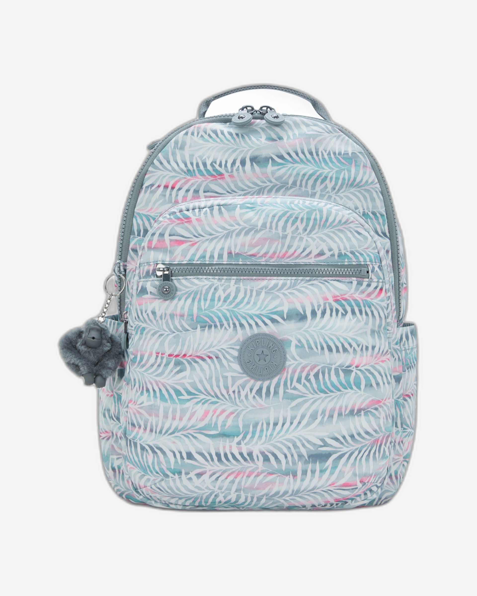 حقيبة ظهر كيبلينج سيول بنقشة أوراق النخيل الكبيرة I6269-3QN