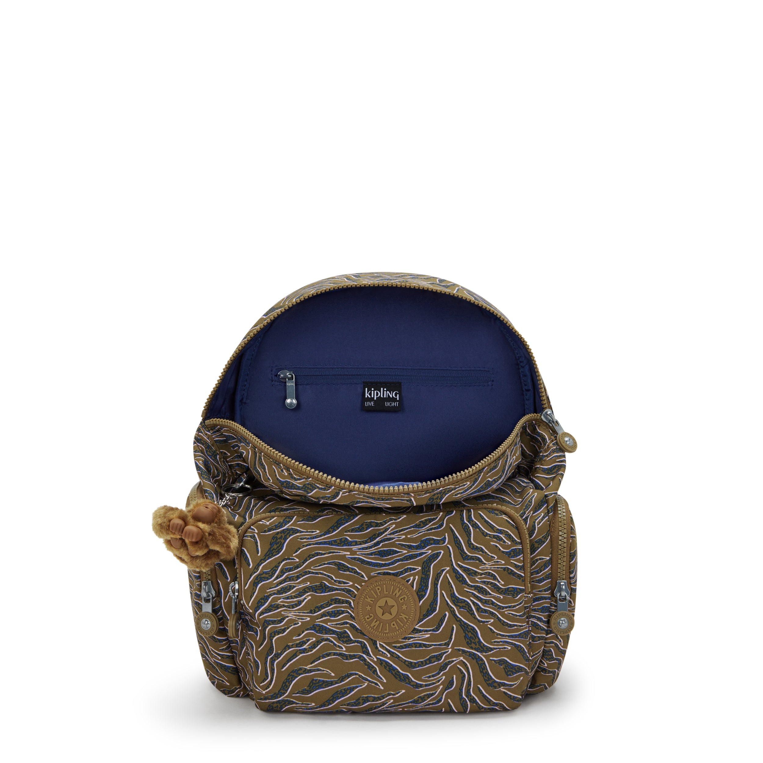 حقيبة ظهر Kipling City Zip S Undersea Leaves صغيرة I6345-1PR