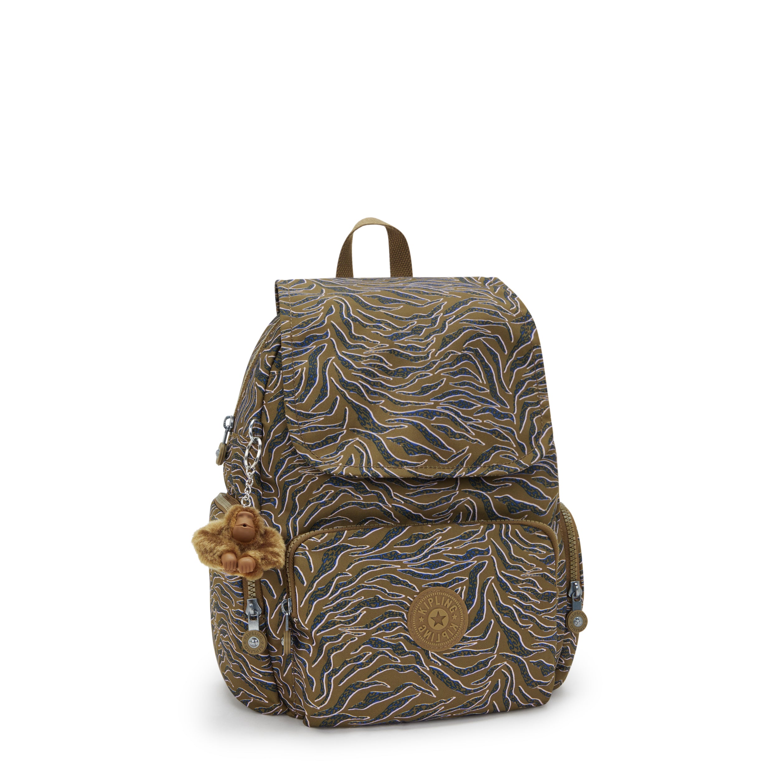 حقيبة ظهر Kipling City Zip S Undersea Leaves صغيرة I6345-1PR