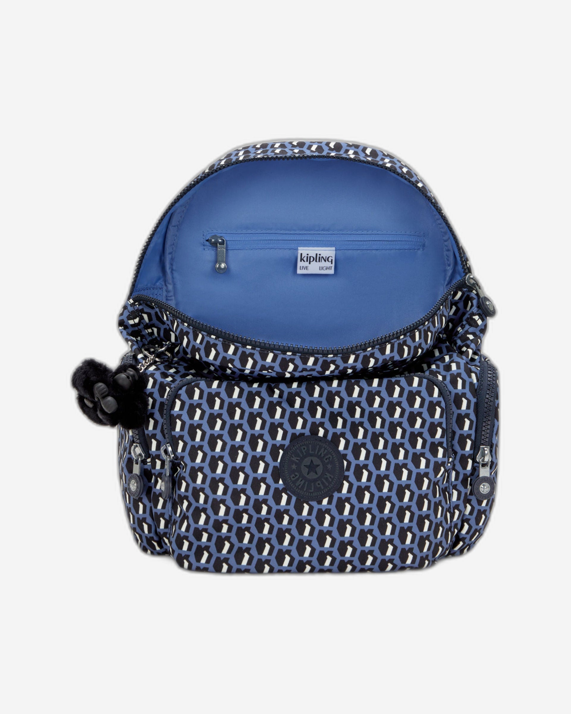 حقيبة ظهر كيبلينج سيتي زيب إس 3 دي كيه زرقاء صغيرة I6345-4JS
