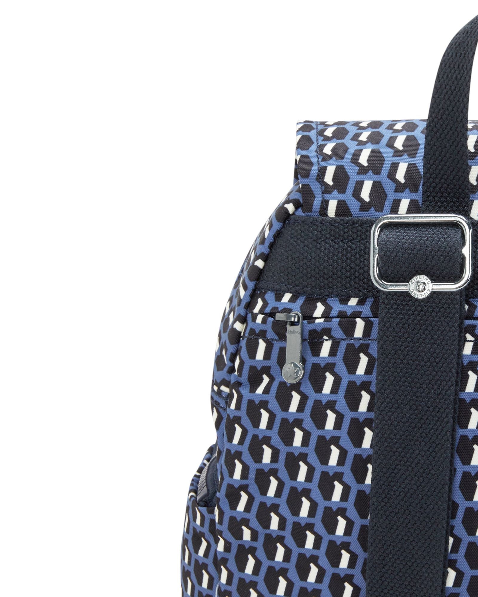 حقيبة ظهر كيبلينج سيتي زيب إس 3 دي كيه زرقاء صغيرة I6345-4JS