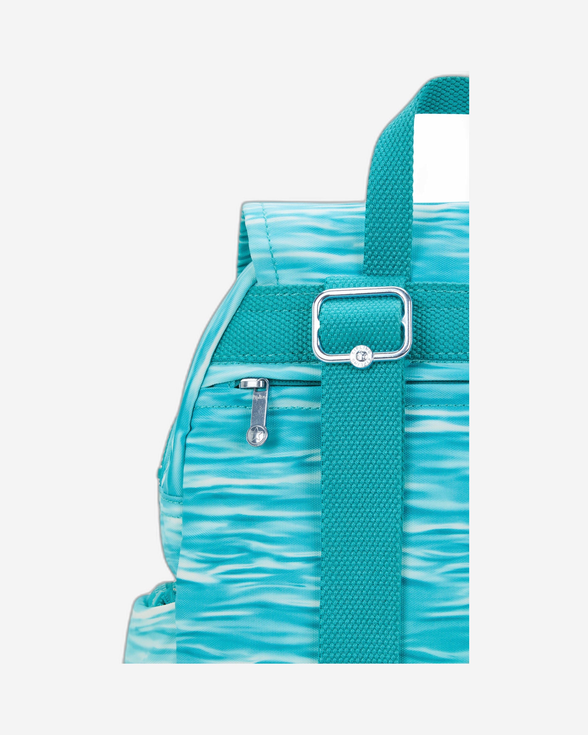 حقيبة ظهر صغيرة من كيبلينج سيتي زيب إس أكوا بول C2I6345-5MF