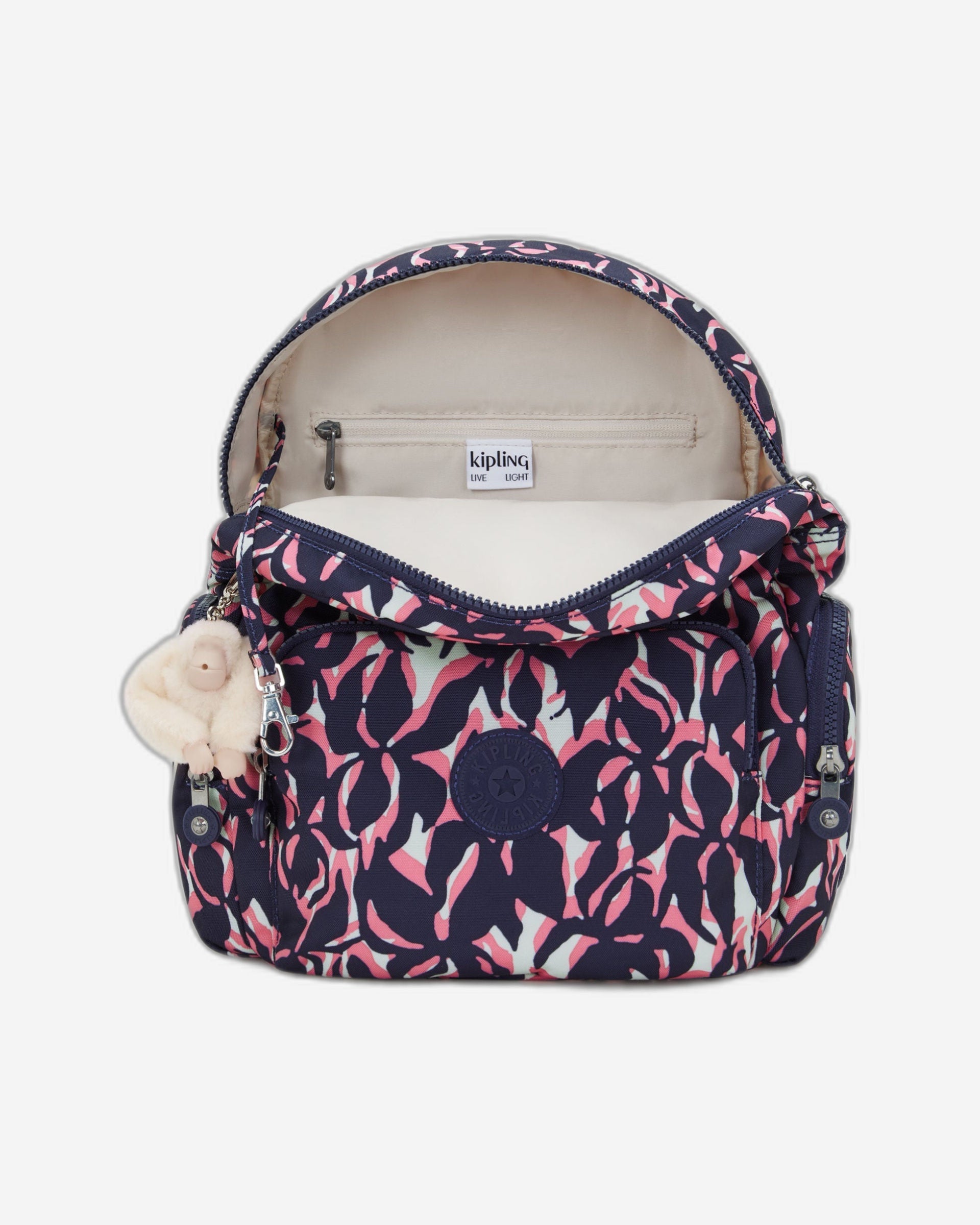 حقيبة ظهر Kipling City Zip S Palm Mood صغيرة I6345-6PQ