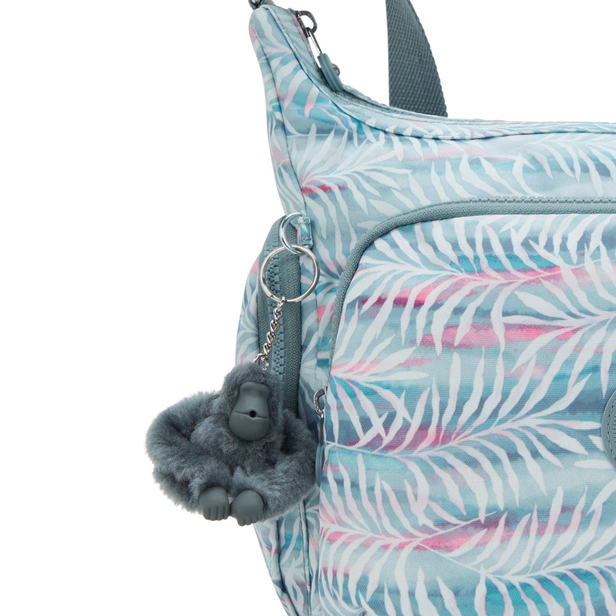 حقيبة كيبلينج غاب بنقشة أوراق النخيل كبيرة الحجم I6525-3QN