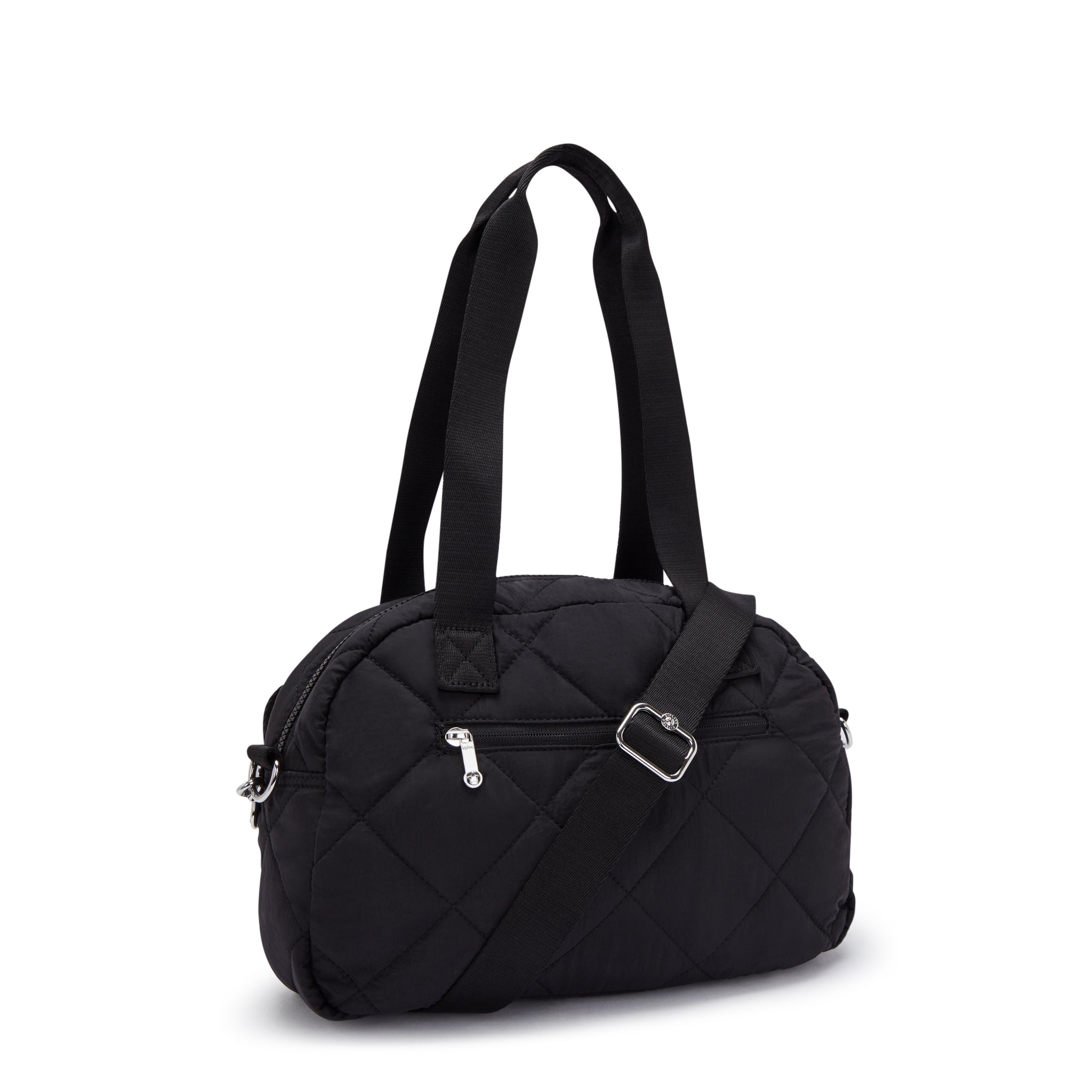 حقيبة كتف متوسطة الحجم من Kipling Cool Defea Cosmic Black Quilt I6560-95R