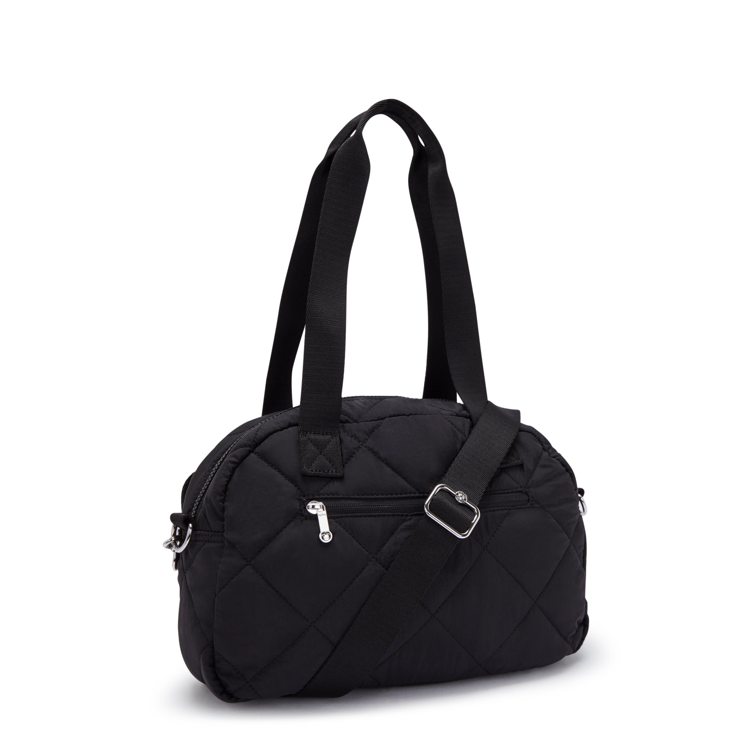 حقيبة كتف متوسطة الحجم من Kipling Cool Defea Cosmic Black Quilt I6560-95R
