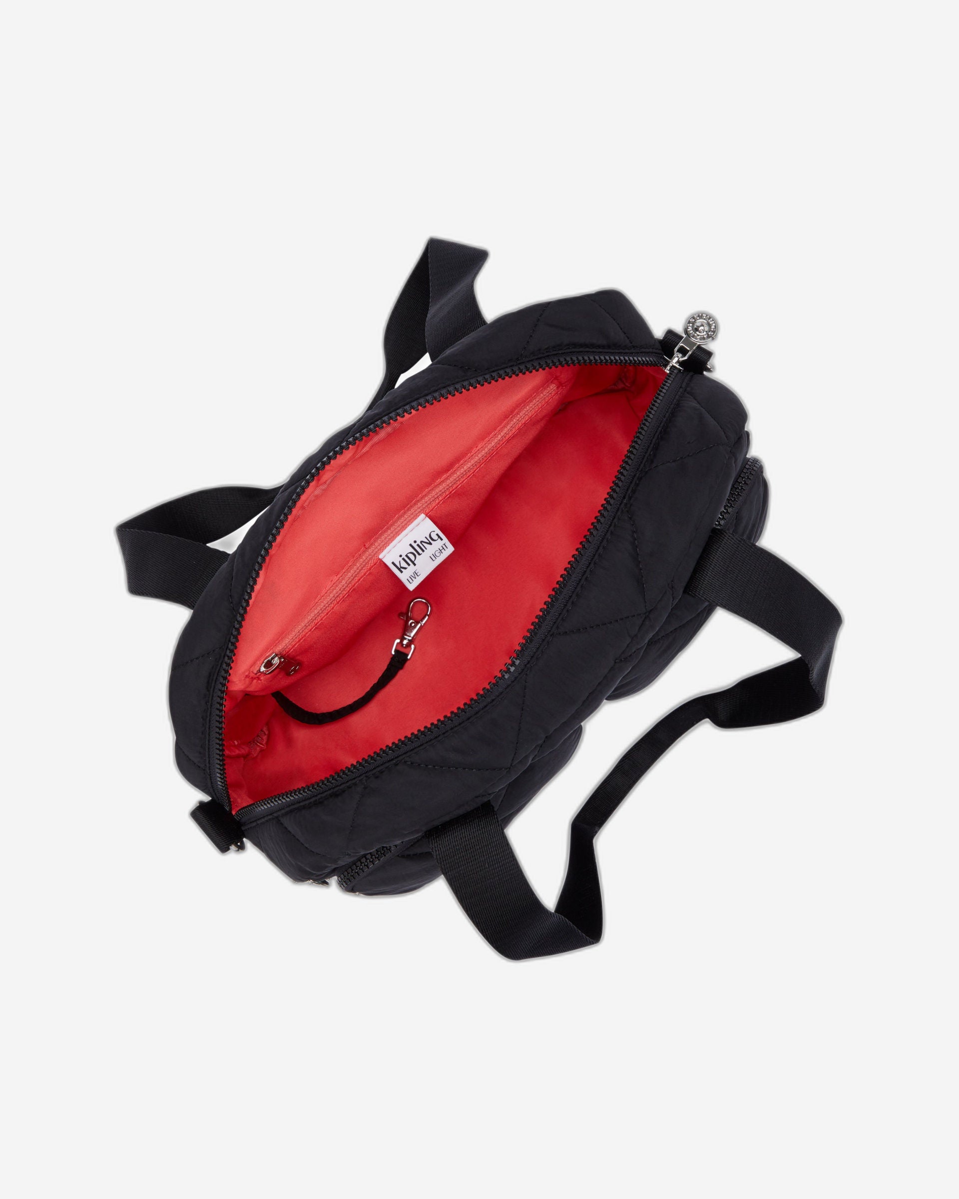 حقيبة كتف متوسطة الحجم من Kipling Cool Defea Cosmic Black Quilt I6560-95R