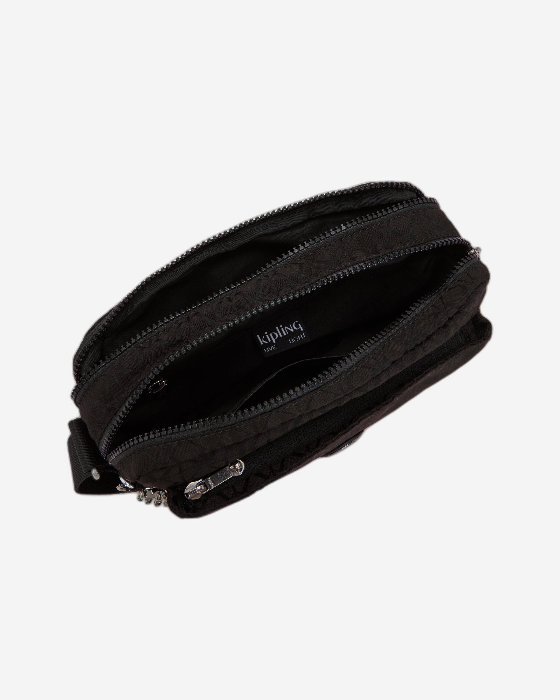 حقيبة كتف متوسطة الحجم من كيبلينج أبانو إم سوداء اللون I6575-Y12