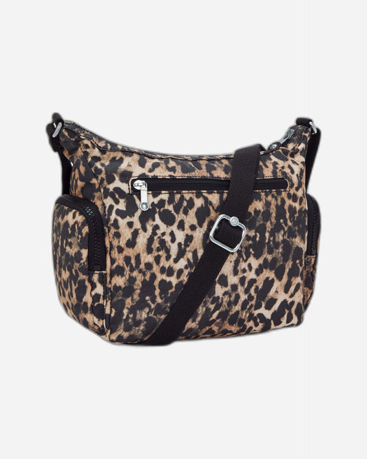 حقيبة كروسبودي متوسطة بتصميم الفهد من Kipling Gabb S Wild Leopard I6607-6JP