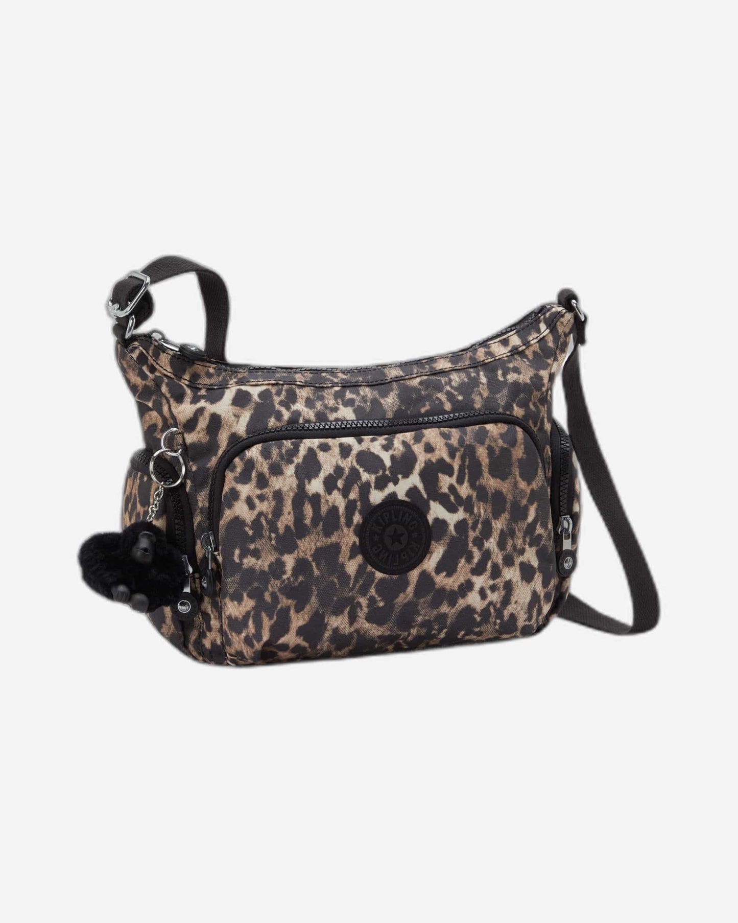 حقيبة كروسبودي متوسطة بتصميم الفهد من Kipling Gabb S Wild Leopard I6607-6JP