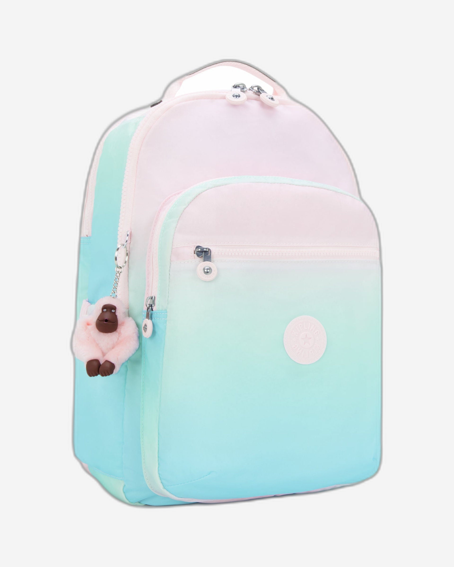 حقيبة ظهر Kipling Seoul Lap Gradient Sea Large مع حجرة للكمبيوتر المحمول I6658-63U