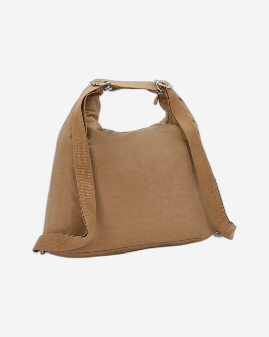 حقيبة كتف Kipling Yenna Early Tan متوسطة الحجم (قابلة للتحويل إلى حقيبة ظهر) I6721-7CN