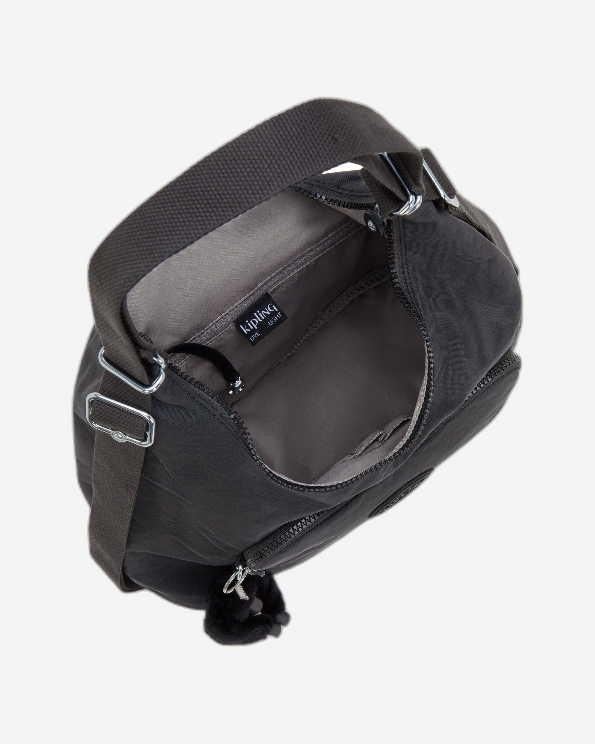 حقيبة كتف كيبلينج ينا سوداء متوسطة الحجم I6721-P39