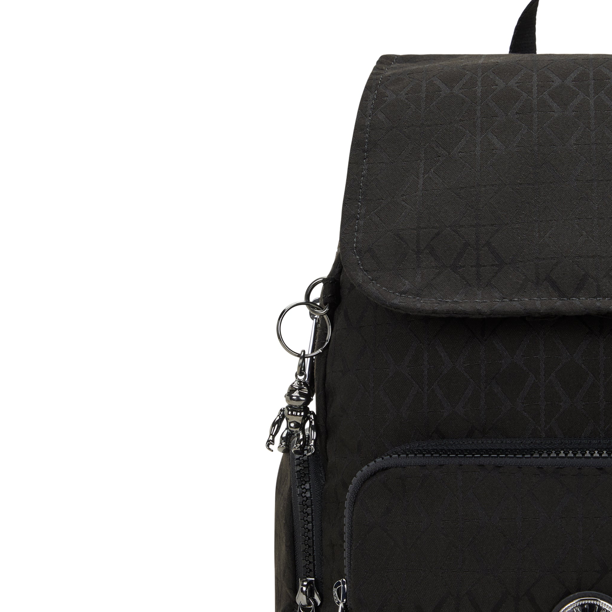 حقيبة ظهر صغيرة Kipling City Zip S Black Sign Jq I6749-Y12