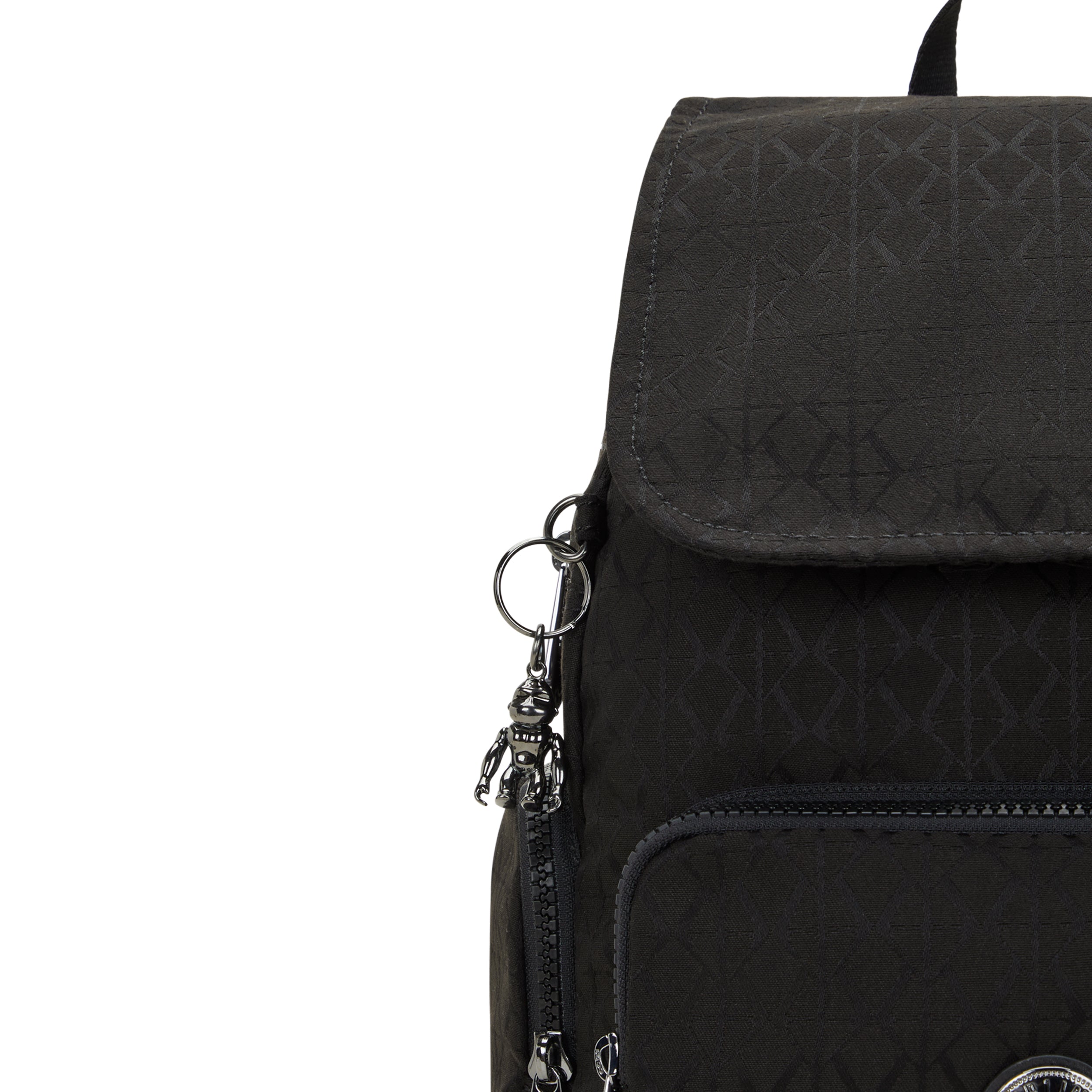 حقيبة ظهر صغيرة Kipling City Zip S Black Sign Jq I6749-Y12