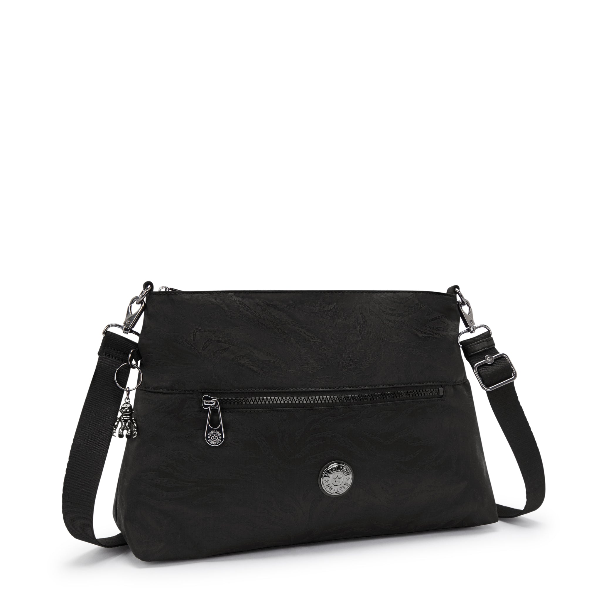 حقيبة كتف متوسطة الحجم من Kipling Pollie M Undersea Jacquard I6774-49J