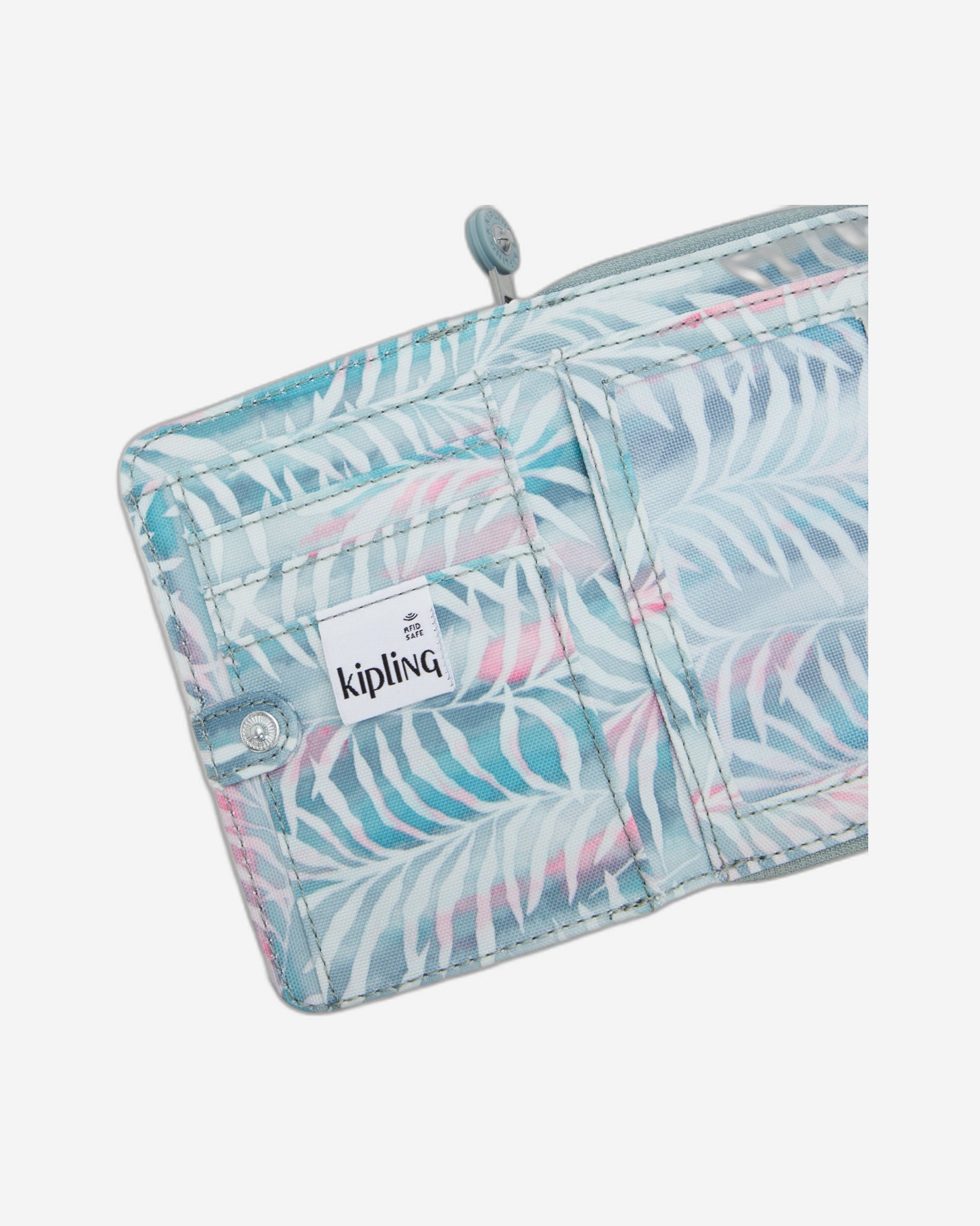 محفظة كيبلينج موني لوف متوسطة الحجم بنقشة أوراق النخيل I6791-3QN