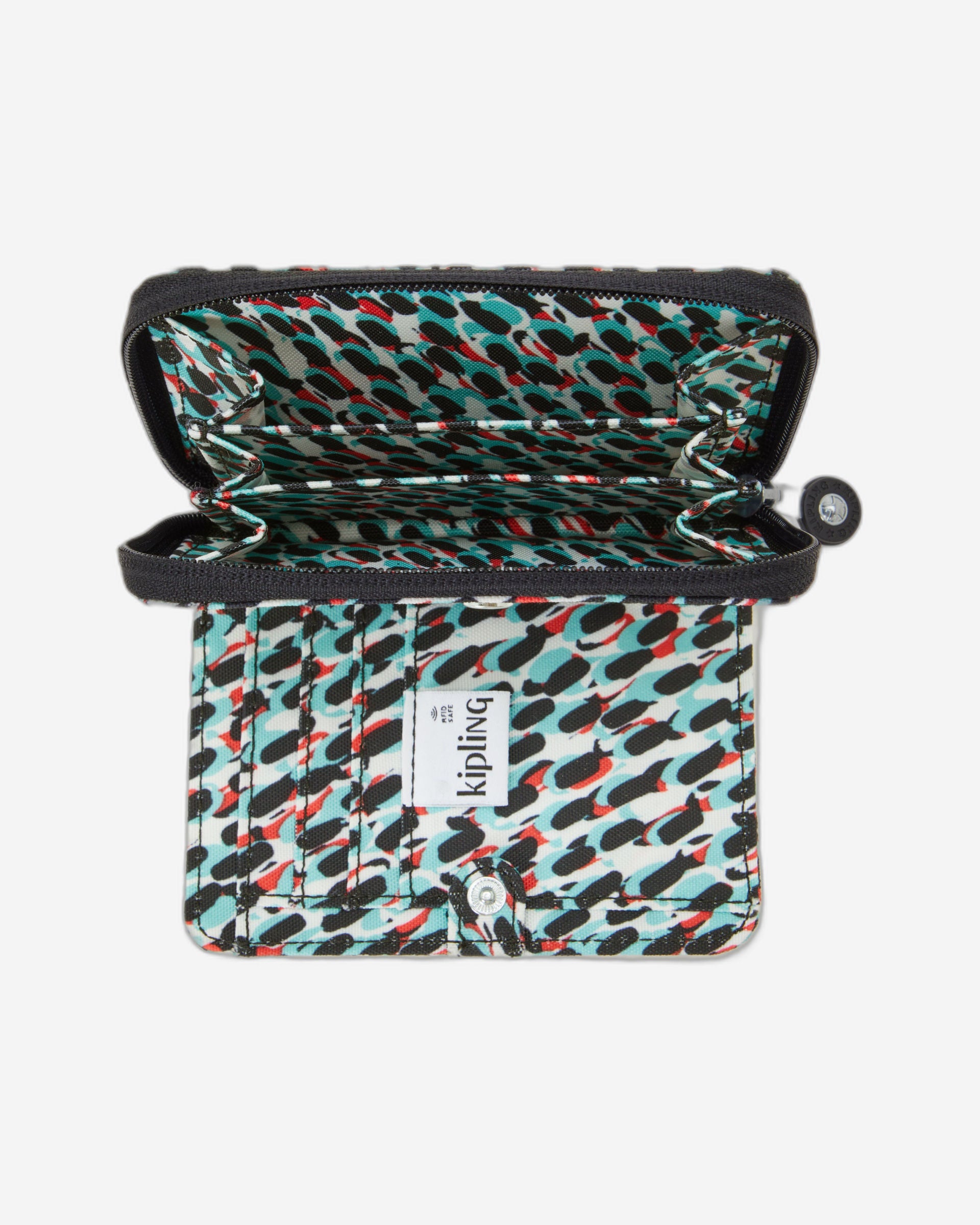 محفظة كيبلينج متوسطة الحجم بطبعة تجريدية من Money Love C2I6791-GN6