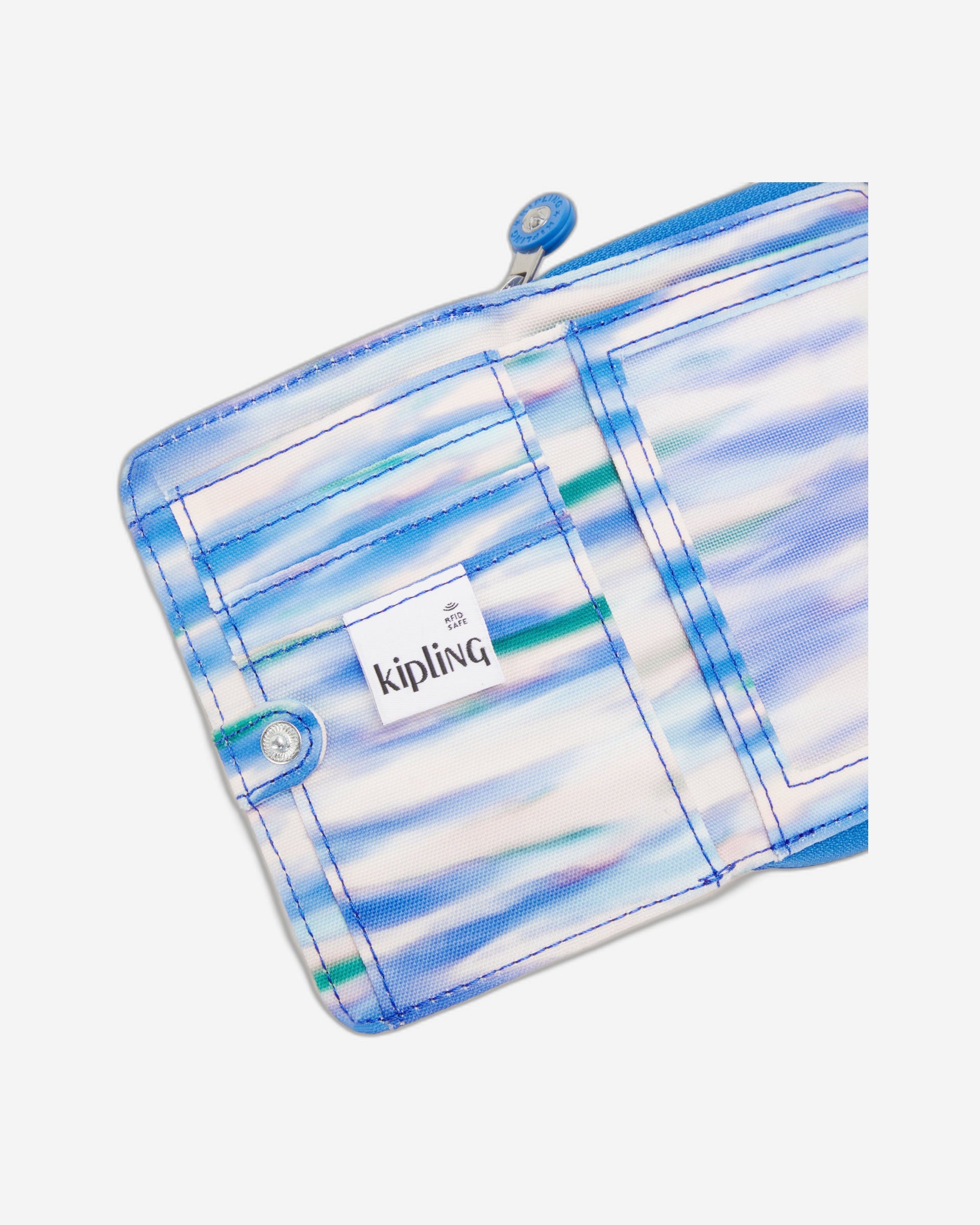 محفظة كيبلينج موني لوف متوسطة الحجم باللون الأزرق المخفف C2I6791-TX9