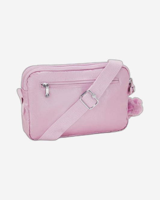 حقيبة كتف متوسطة الحجم من كيبلينج أبانو إم بلون أرجواني معدني C2I6831-F4D