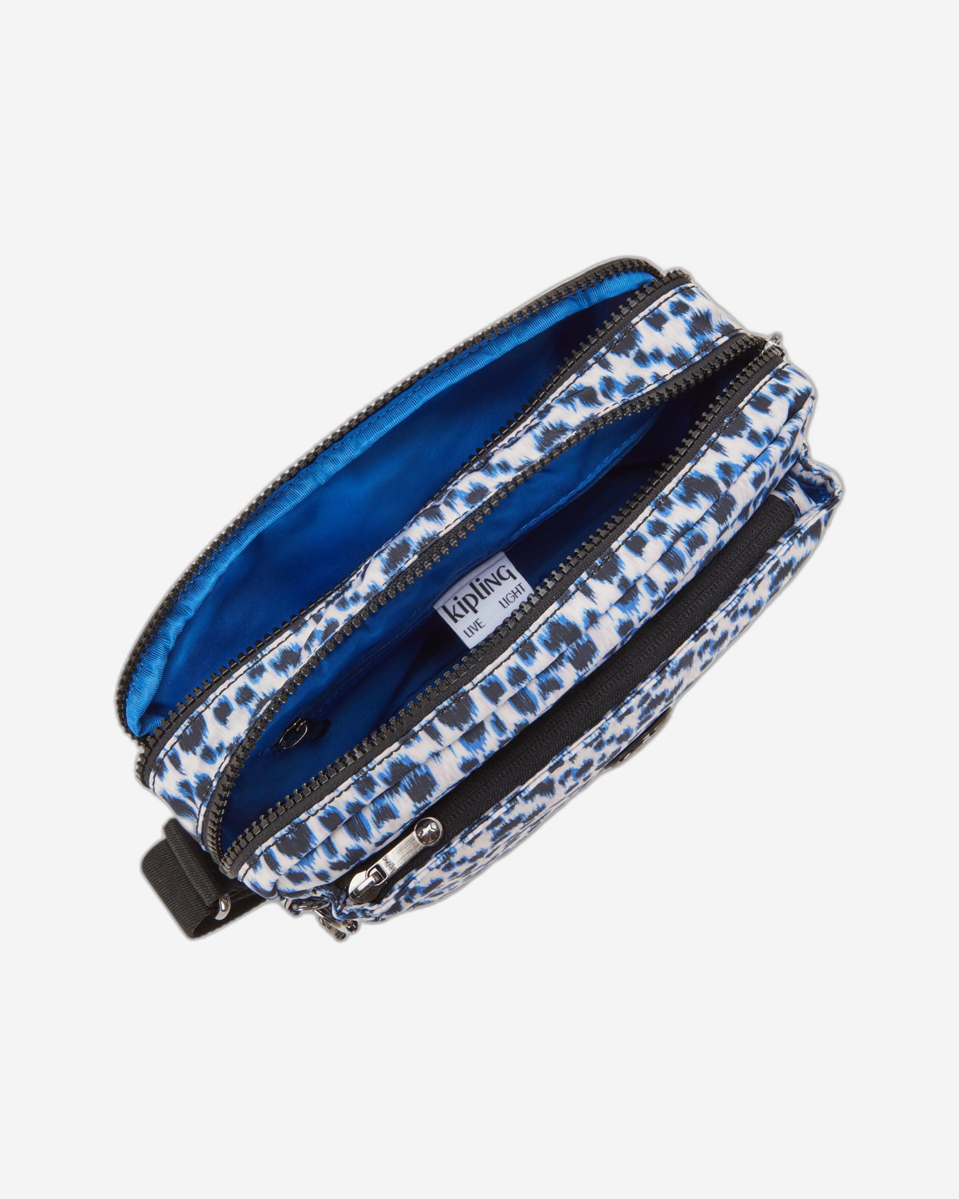 حقيبة كروس بودي متوسطة الحجم من كيبلينج أبانو إم بتصميم جلد النمر الفضولي C2I6847-1HZ