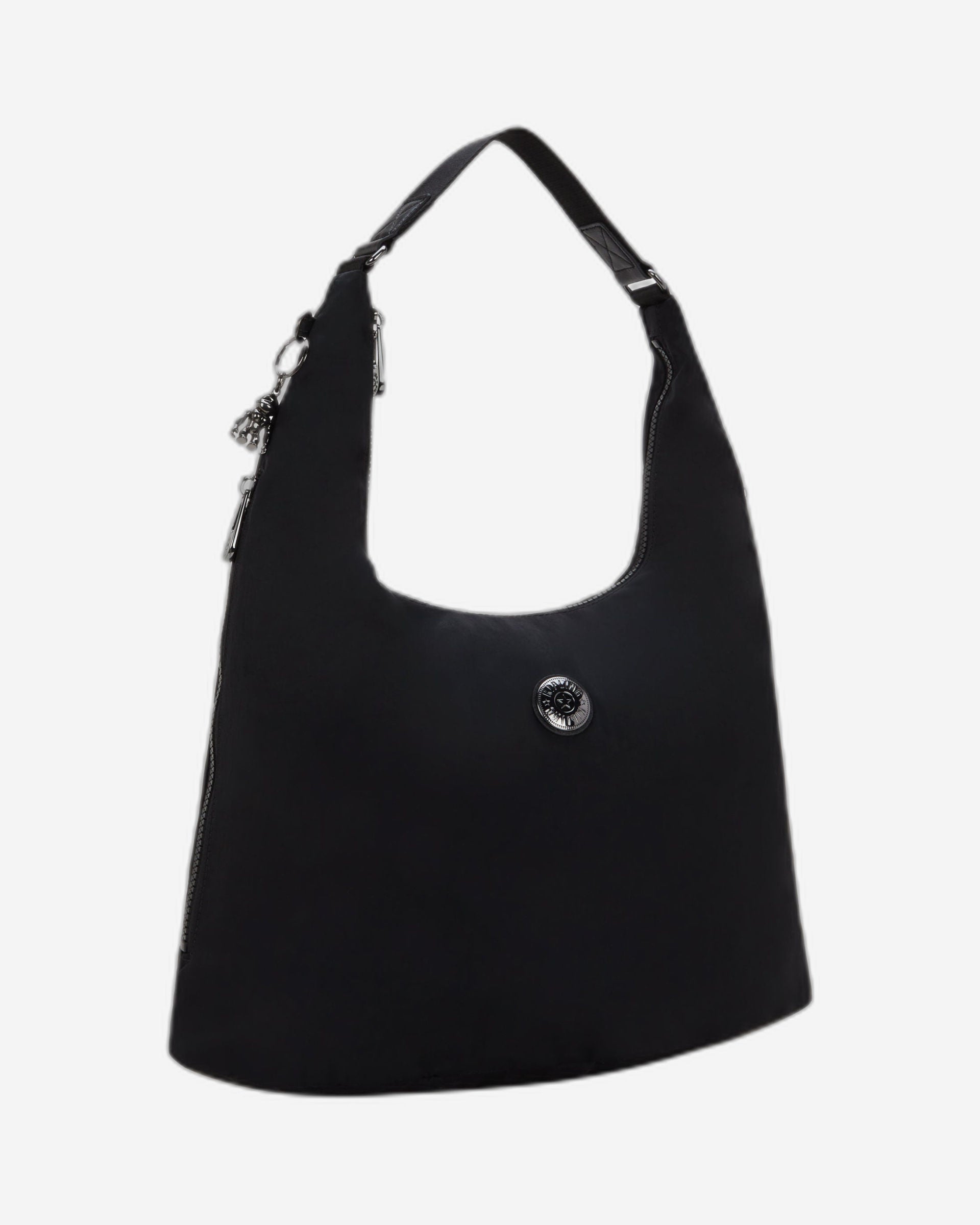 حقيبة كتف كيبلينج إيانا زيب إندلس سوداء متوسطة الحجم I6905-TB4