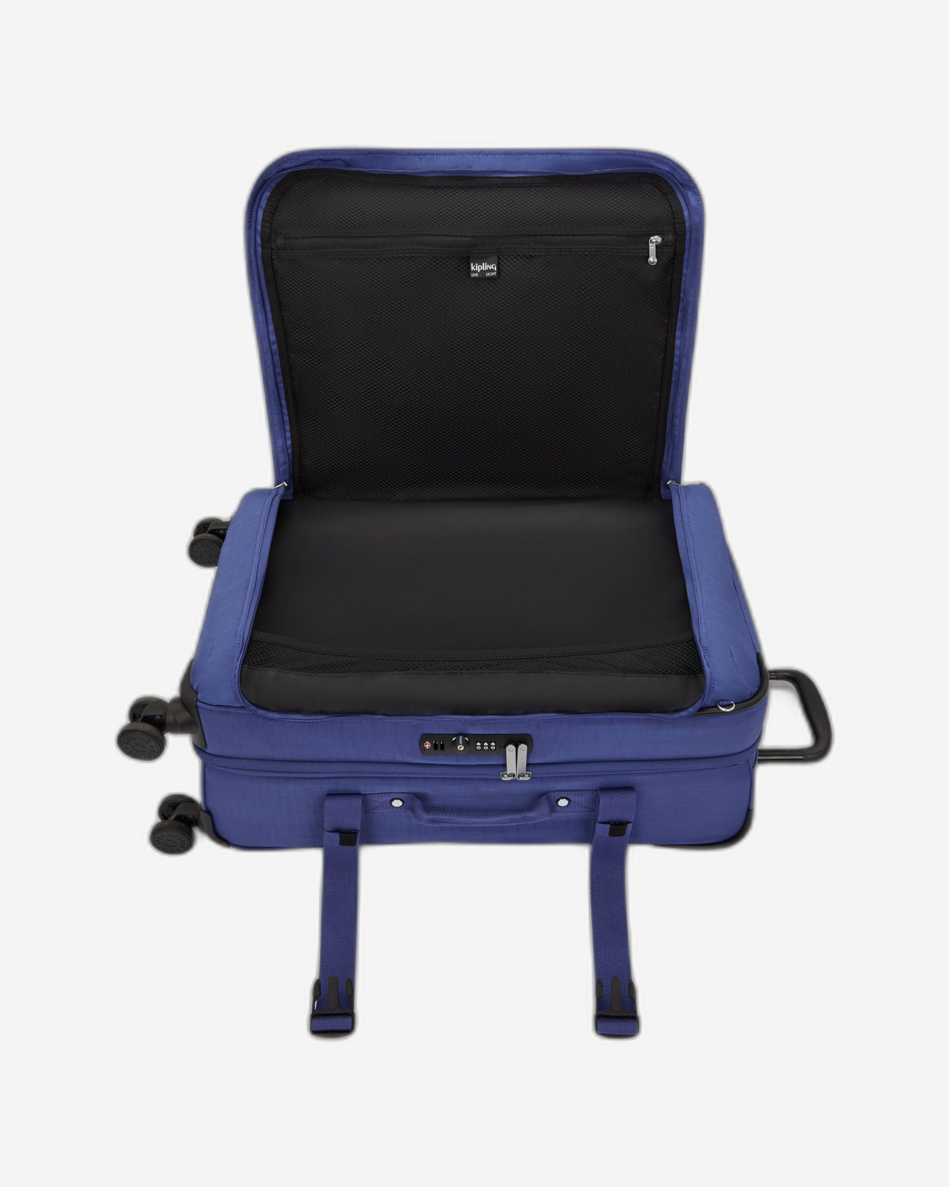 حقيبة كيبلينج سبونتانيوس متوسطة الحجم بعجلات بلون أزرق محيطي I6918-24U