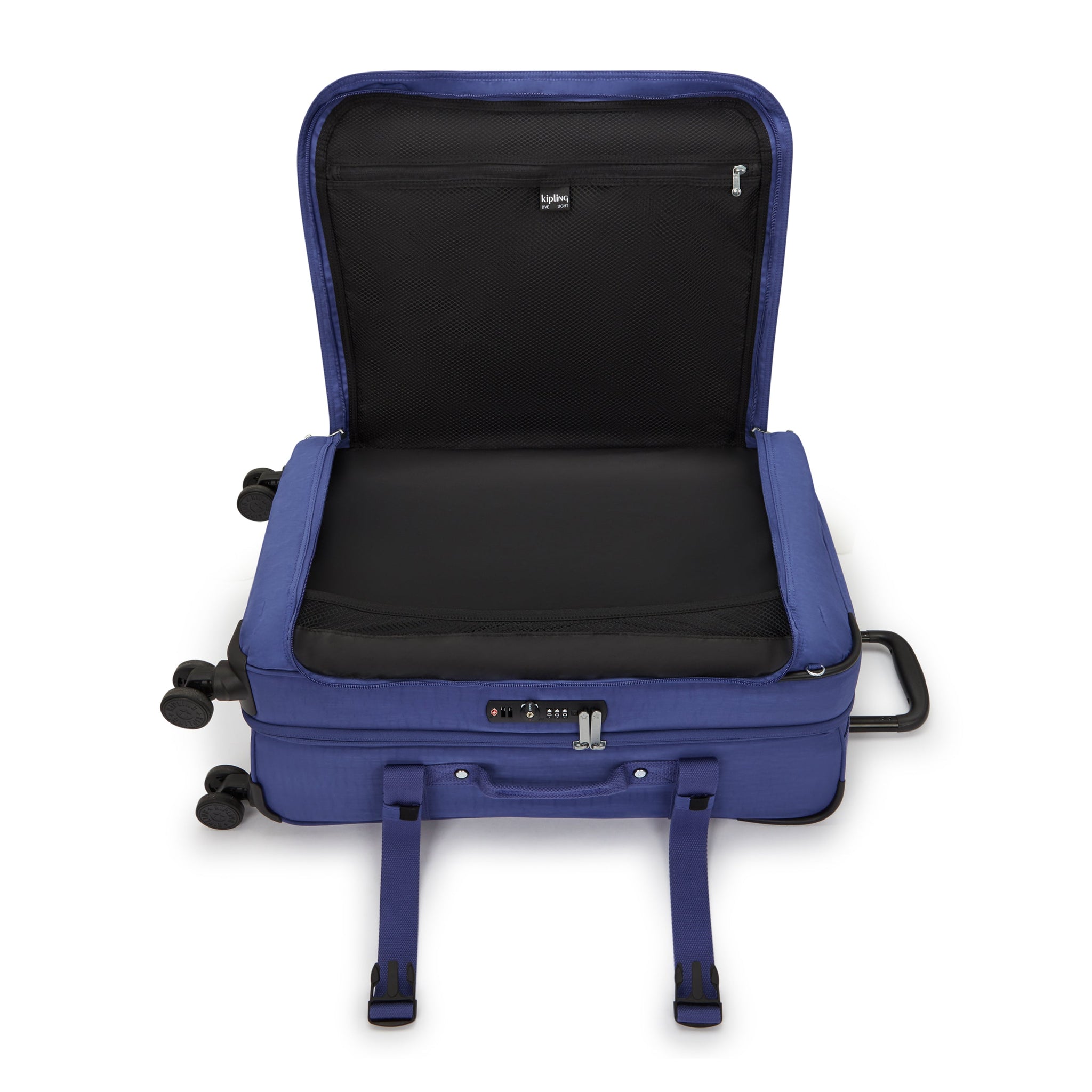 حقيبة كيبلينج سبونتانيوس متوسطة الحجم بعجلات بلون أزرق محيطي I6918-24U