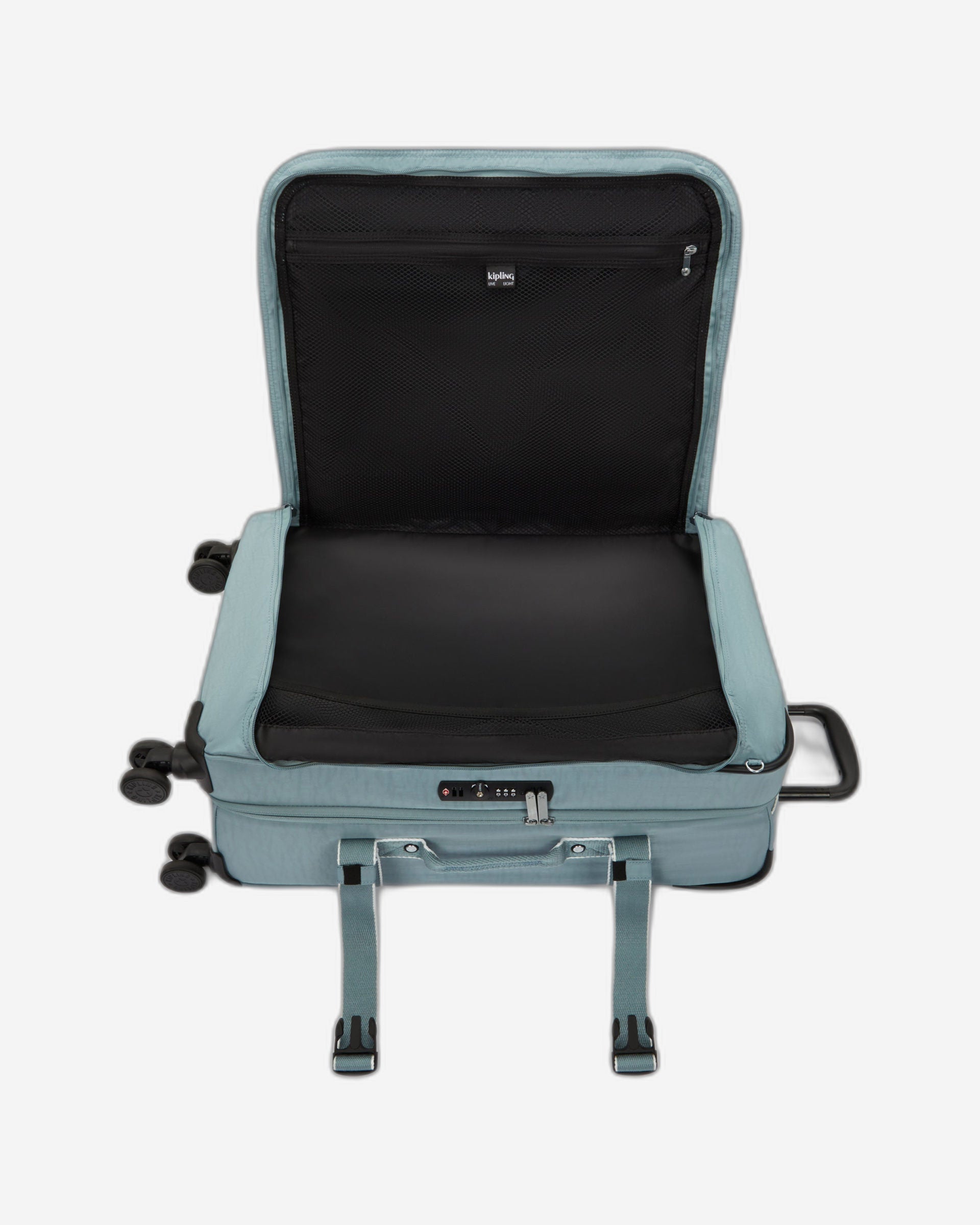 حقيبة سفر كيبلينج سبونتانيوس متوسطة الحجم رمادية اللون بعجلات I6918-3NL