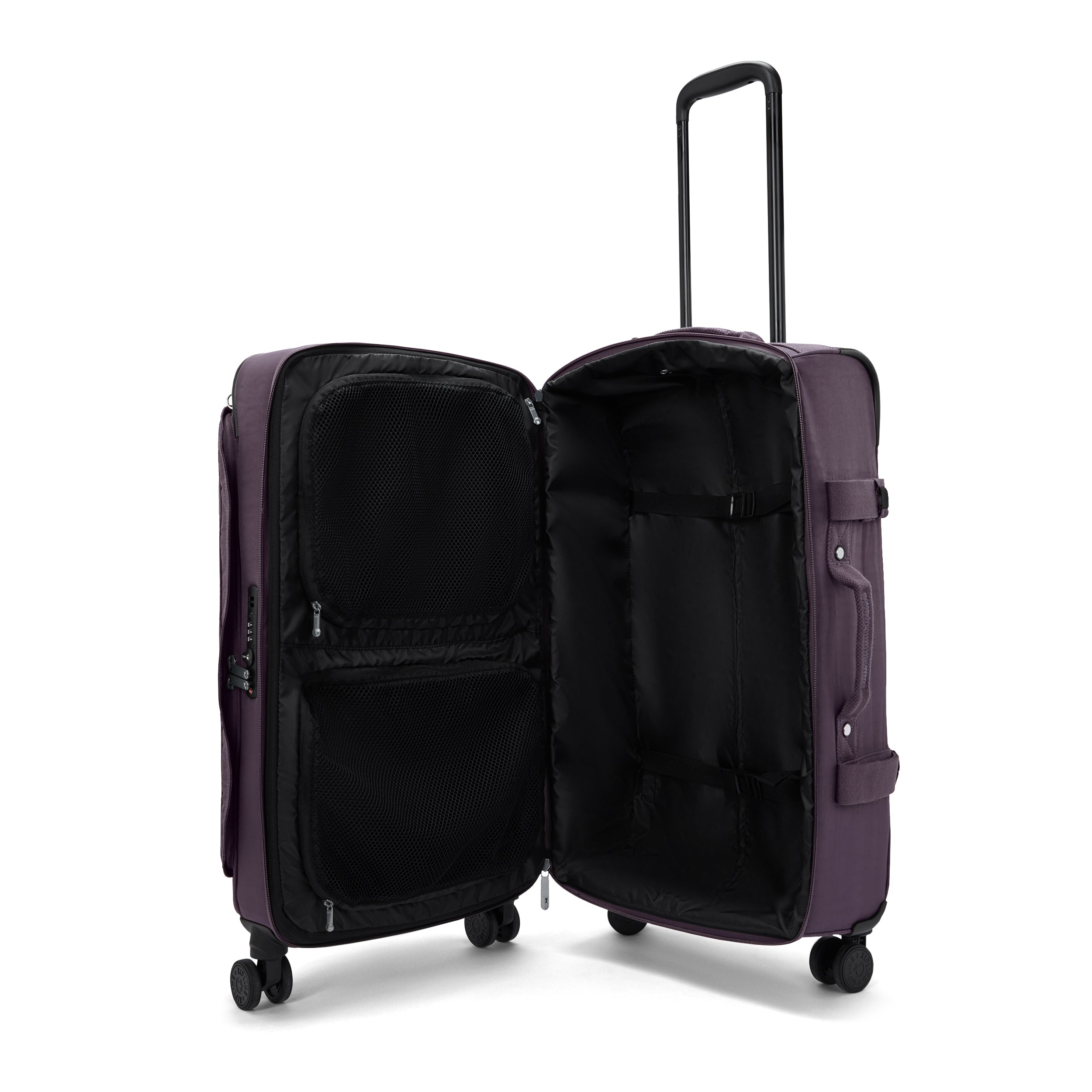 حقيبة سفر Kipling Spontaneous M Ultimate Plum متوسطة الحجم بعجلات I6918-67U
