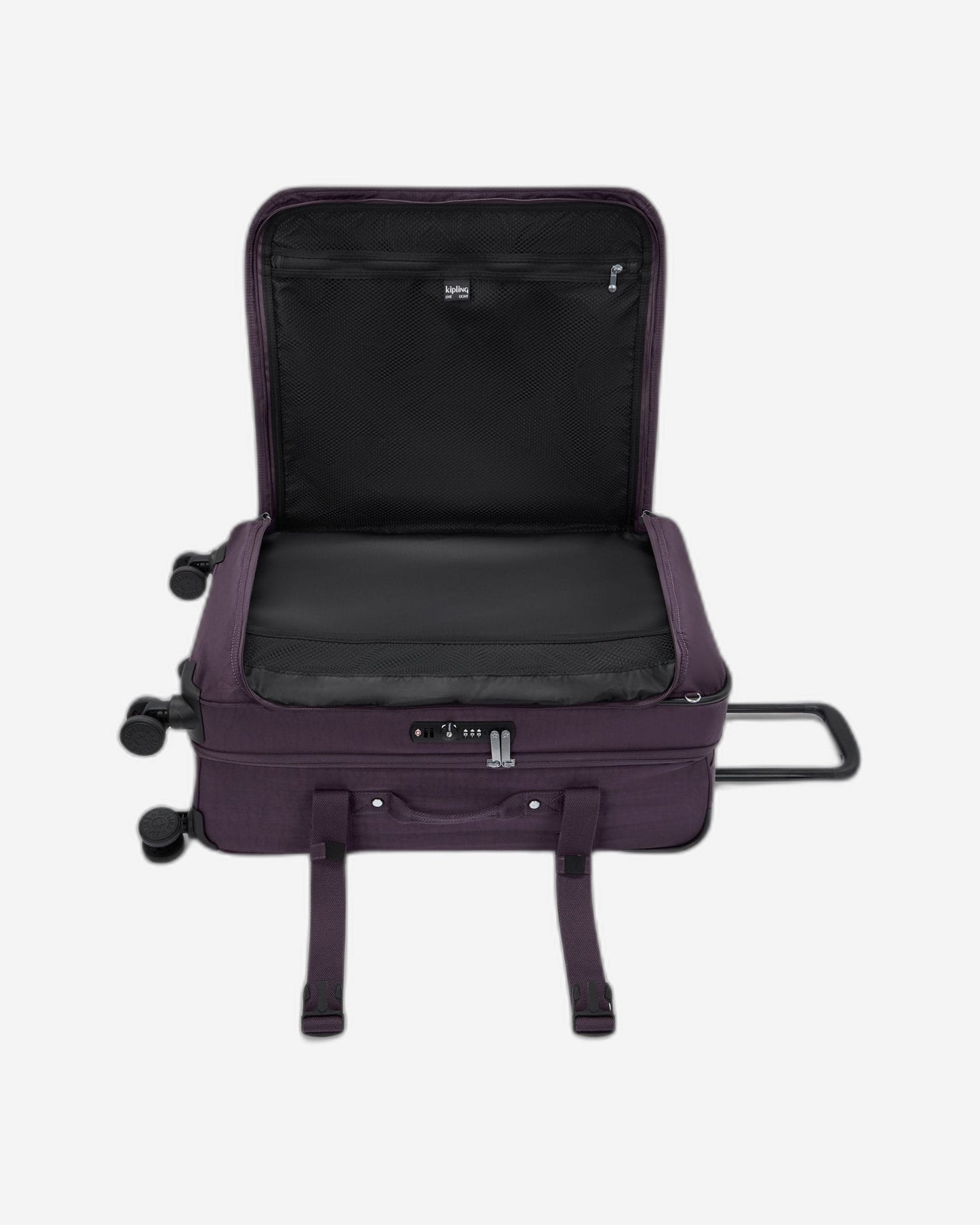 حقيبة سفر Kipling Spontaneous M Ultimate Plum متوسطة الحجم بعجلات I6918-67U