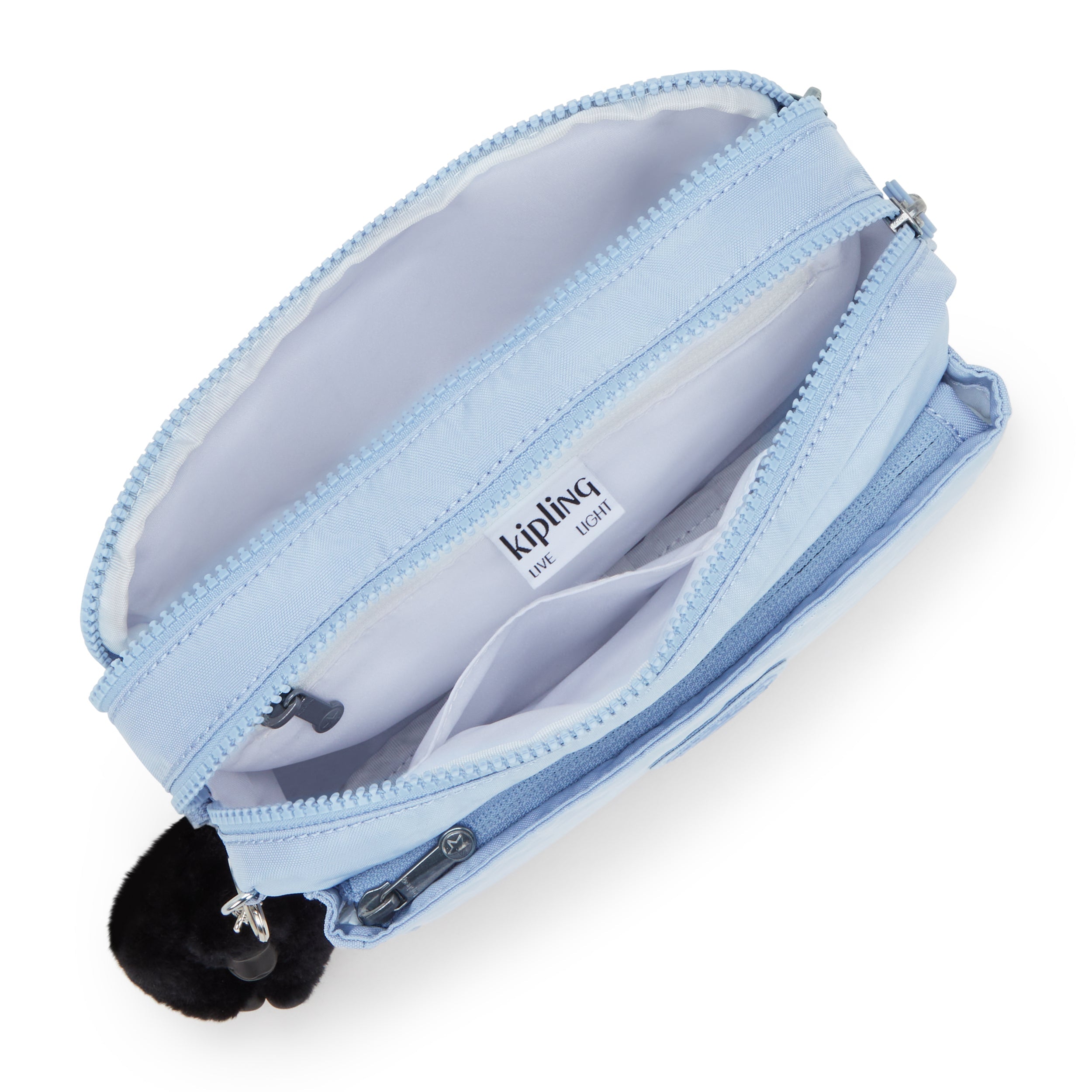 حقيبة Kipling Abanu M متوسطة الحجم بلون أزرق سماوي غائم I7076-2DS