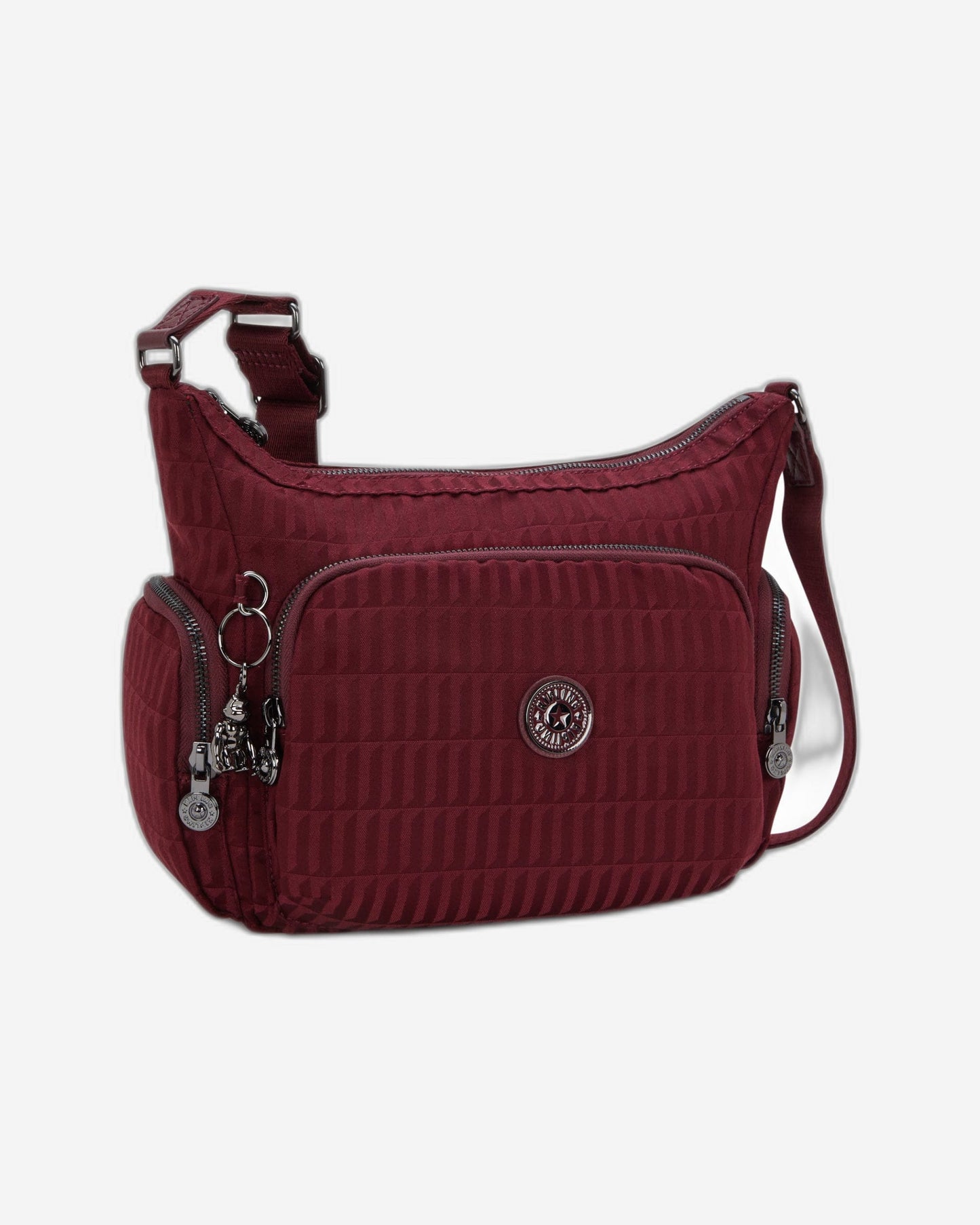 حقيبة كروسبودي متوسطة Kipling Gabb S Maroon Tile Jq I7101-9HX