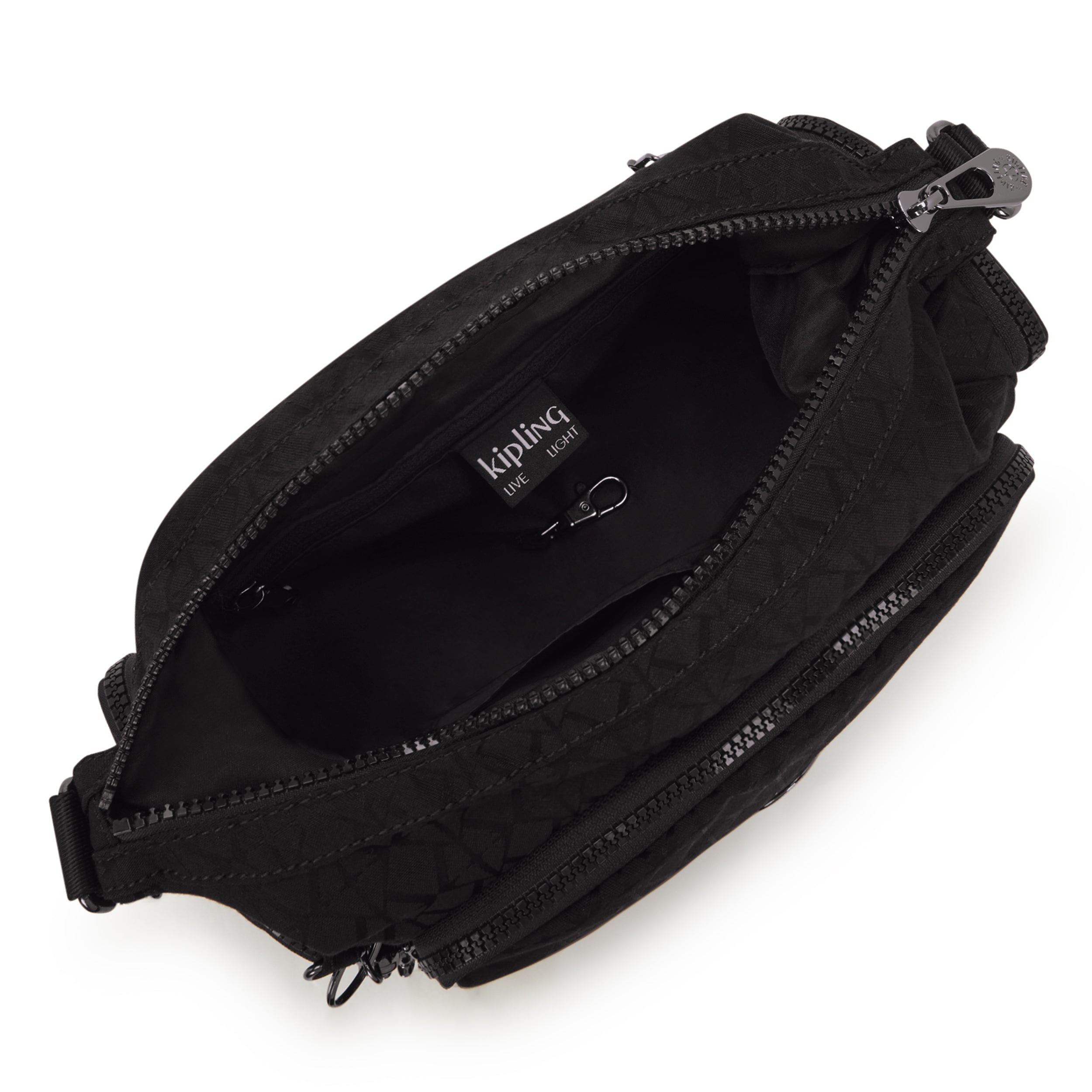 حقيبة كتف متوسطة الحجم من كيبلينج غاب إس - علامة سوداء - I7101-Y12