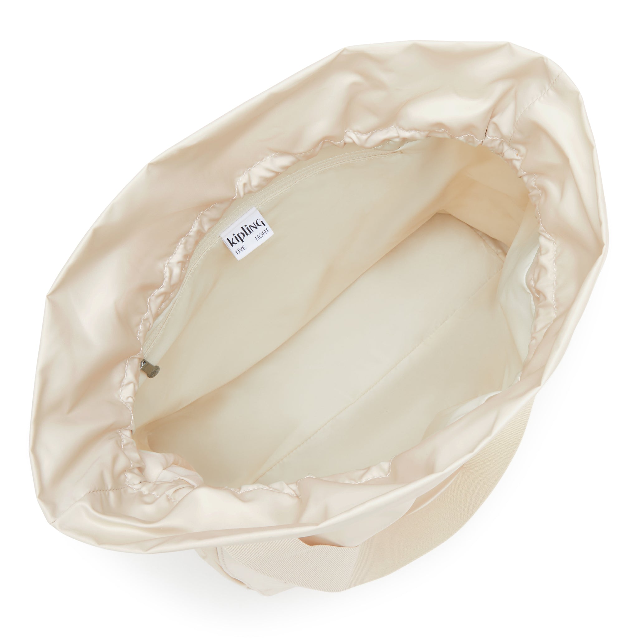 حقيبة كيبلينج إلمار متوسطة الحجم بلون بيج بسيط I7118-4RX