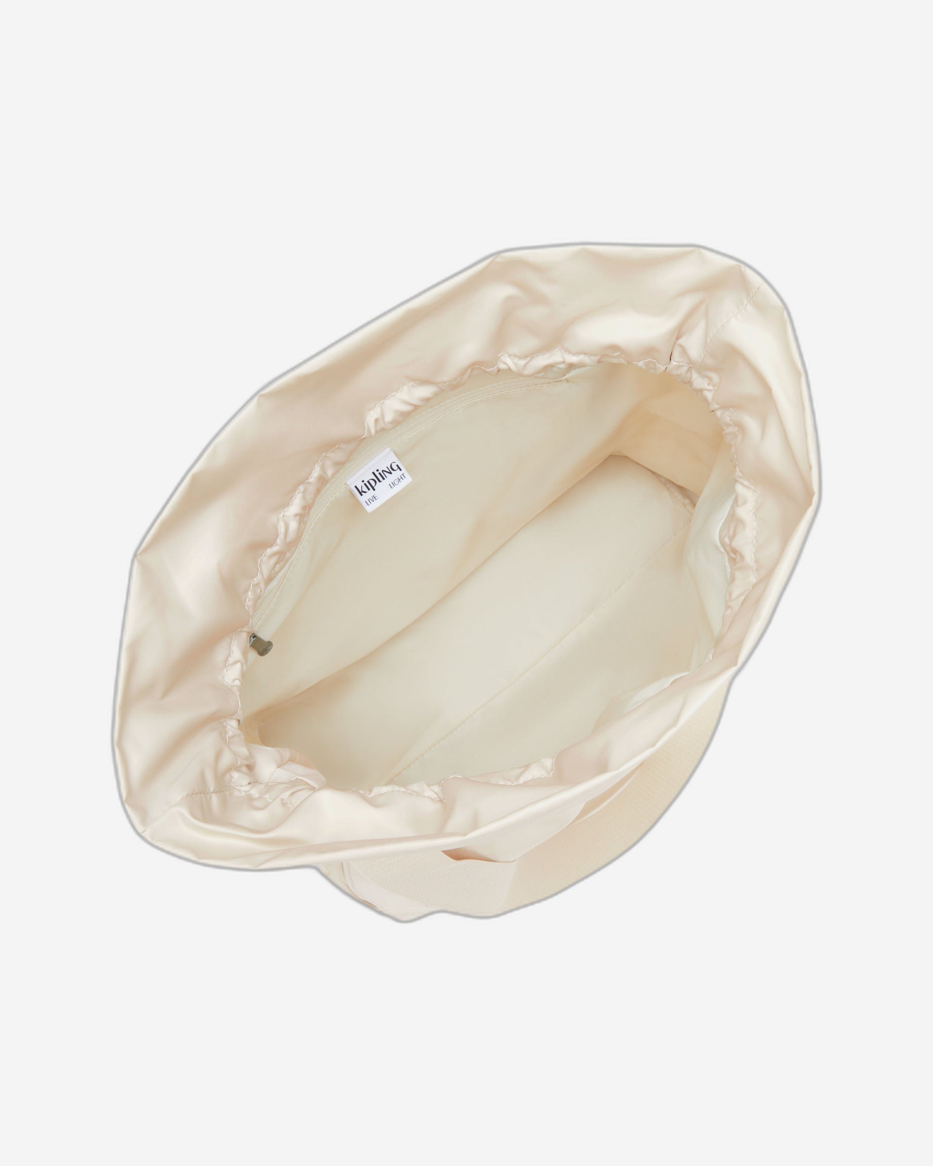 حقيبة كيبلينج إلمار متوسطة الحجم بلون بيج بسيط I7118-4RX