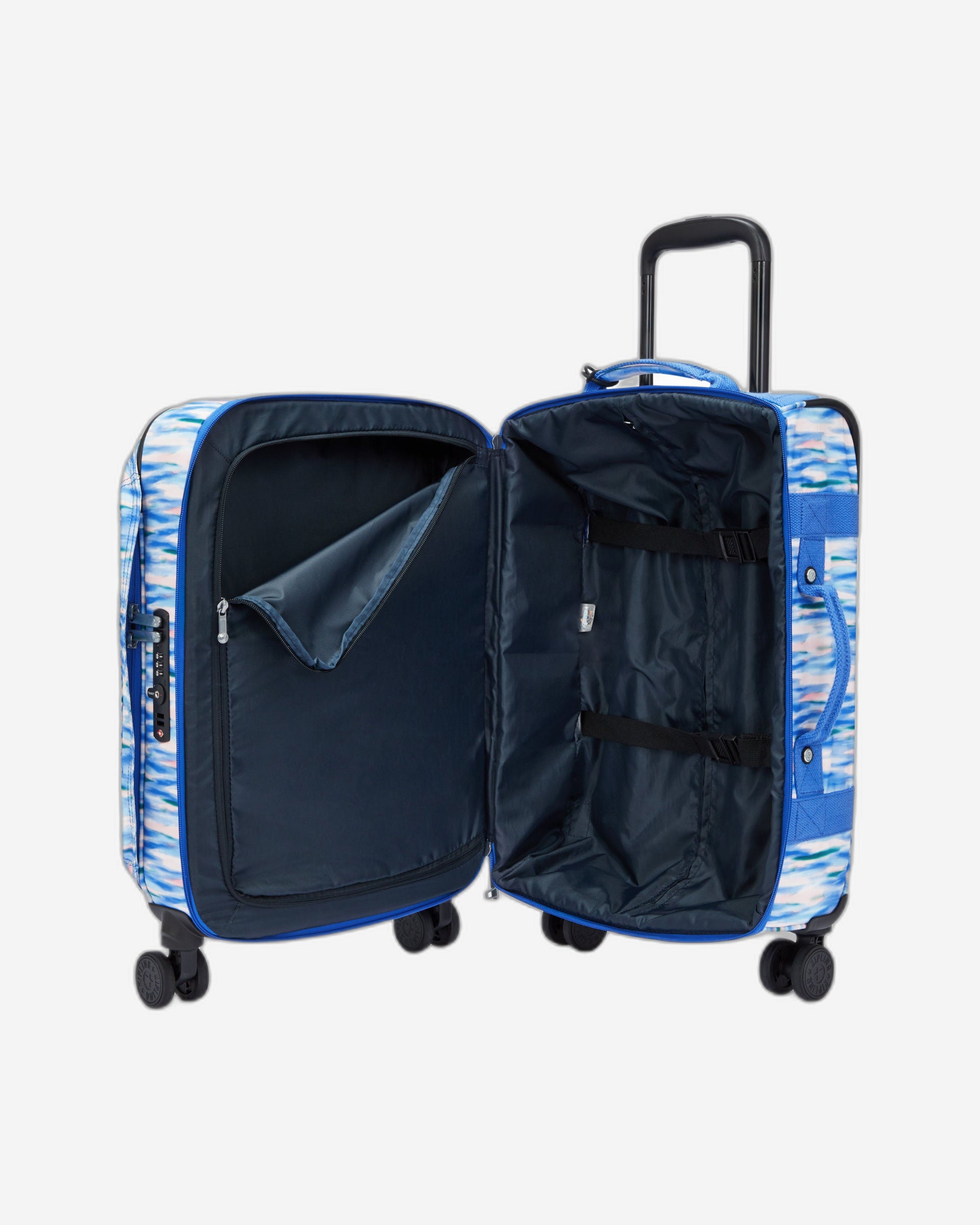 حقيبة سفر Kipling Spontaneous S زرقاء مخففة صغيرة الحجم بعجلات C2I7211-TX9