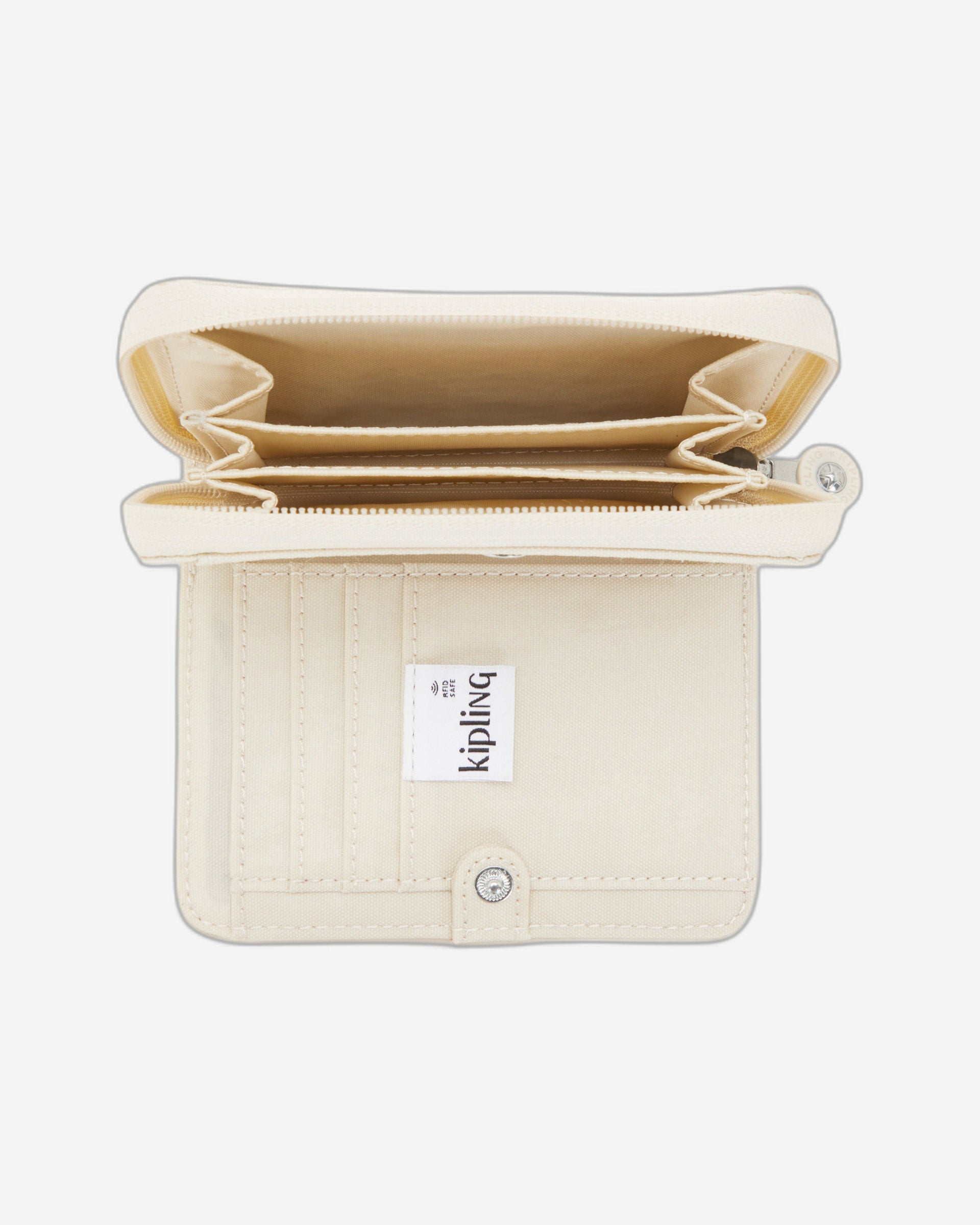 محفظة كيبلينج موني لوف متوسطة الحجم بلون اللؤلؤ البيج C2I7276-3KA