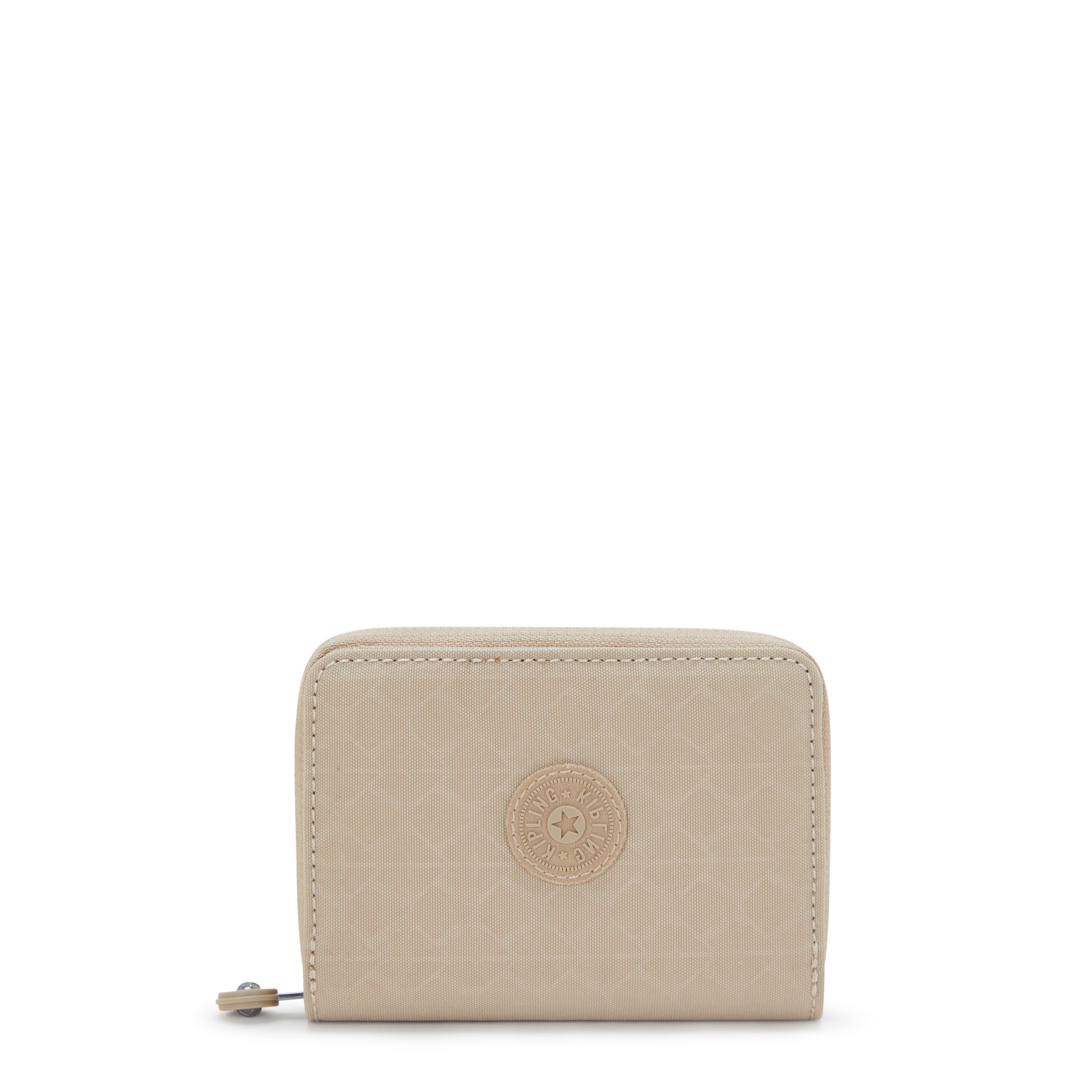 Kipling Money Love Signature Beige Embossed Medium Wallet I7276-96A