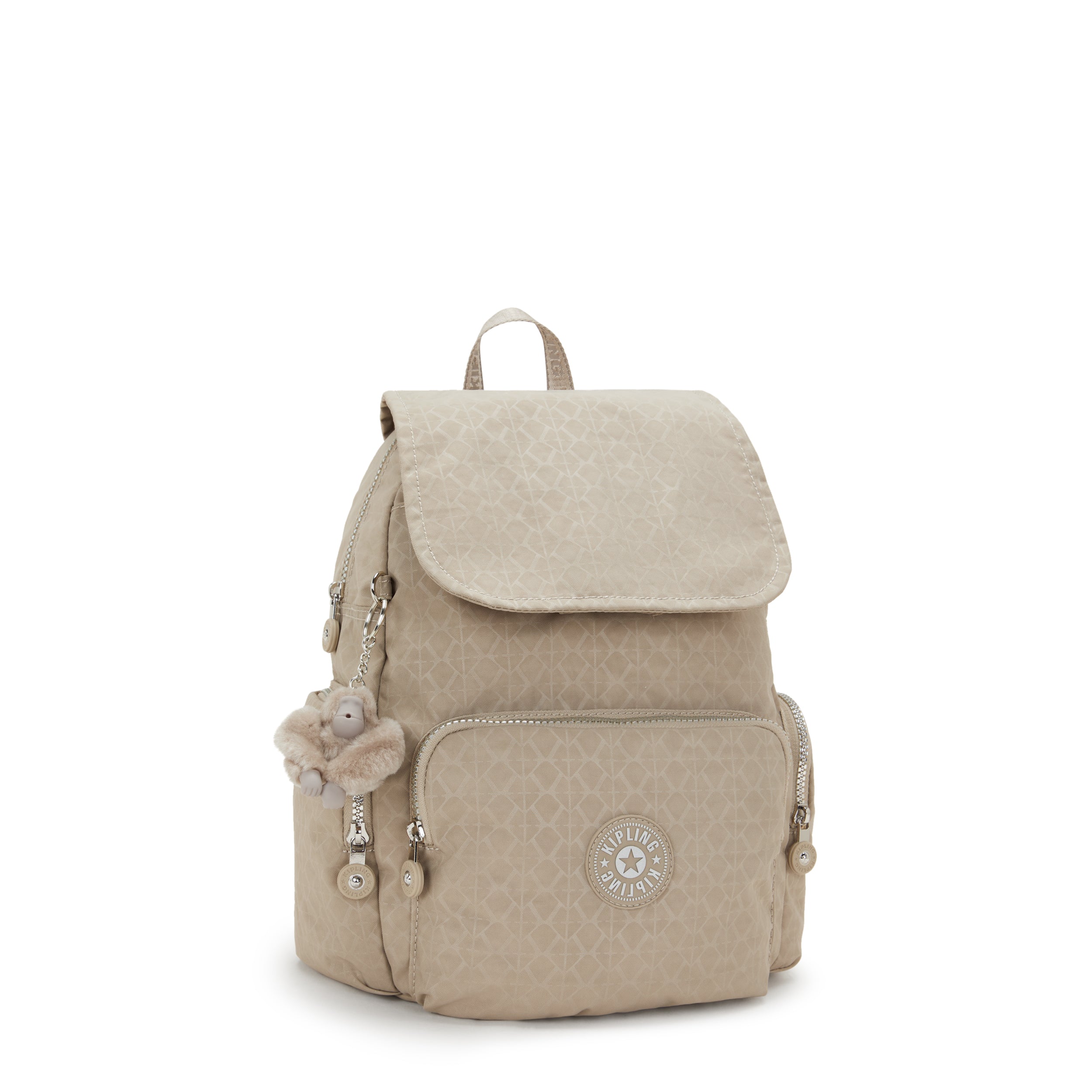 حقيبة ظهر صغيرة Kipling City Zip S Glorious Be Sil I7354-42N
